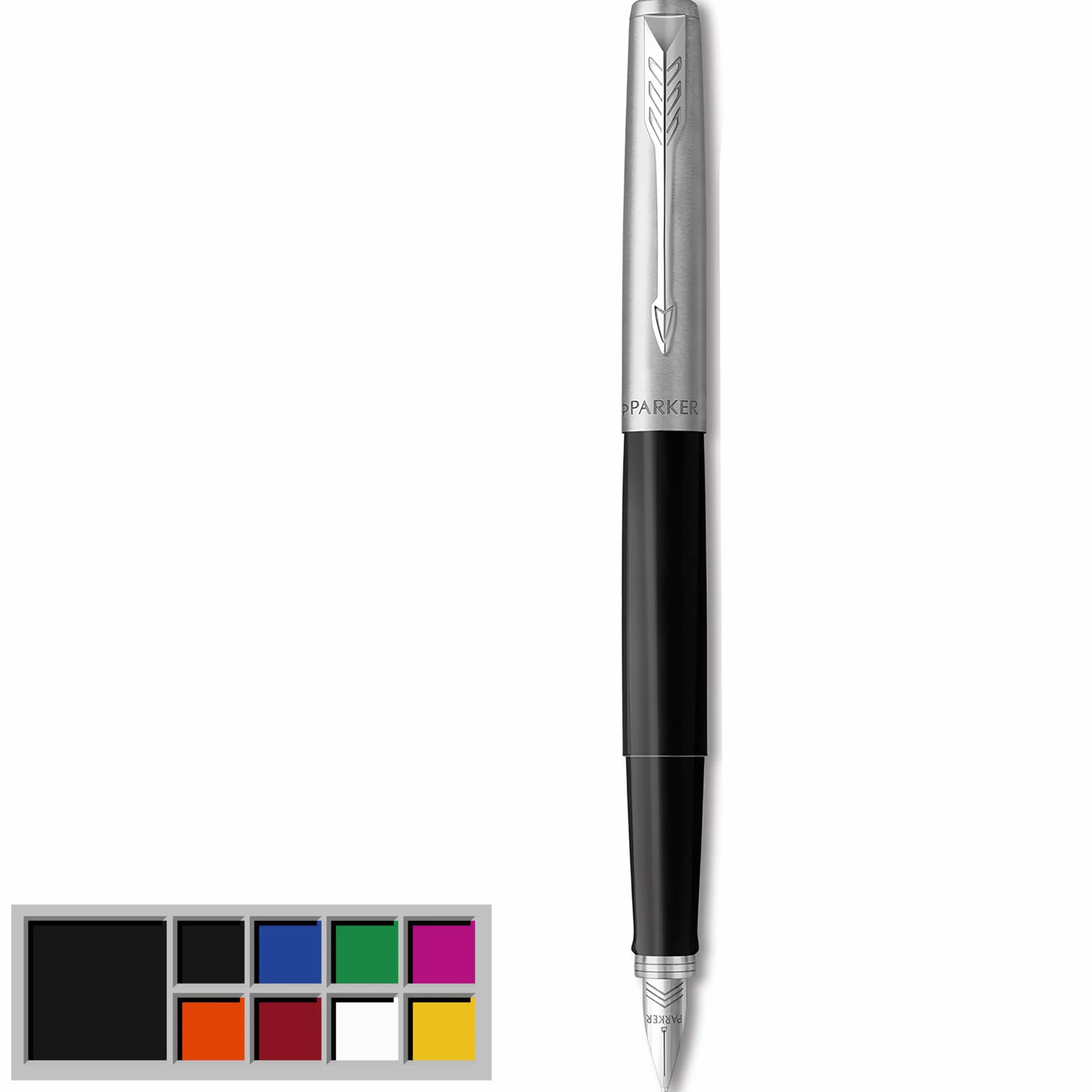 Parker Jotter Originals 2096430 Wieczne Pióro, Czarny, Niebieski Atrament, 1 Sztuka