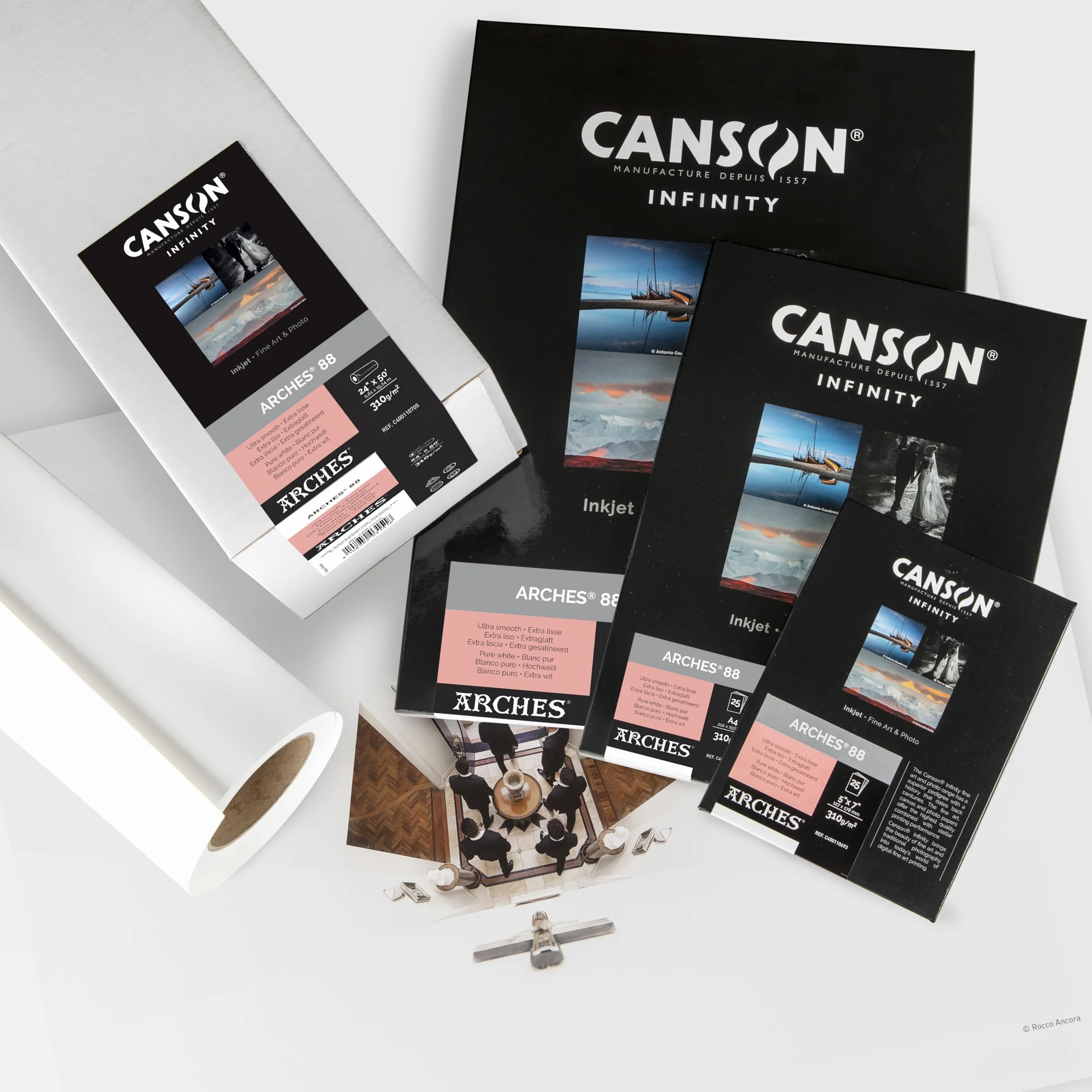 Canson Infinity Arches 88, 100% satynowany, 310 g, pudełko A3, 25 godzin, naturalna biel