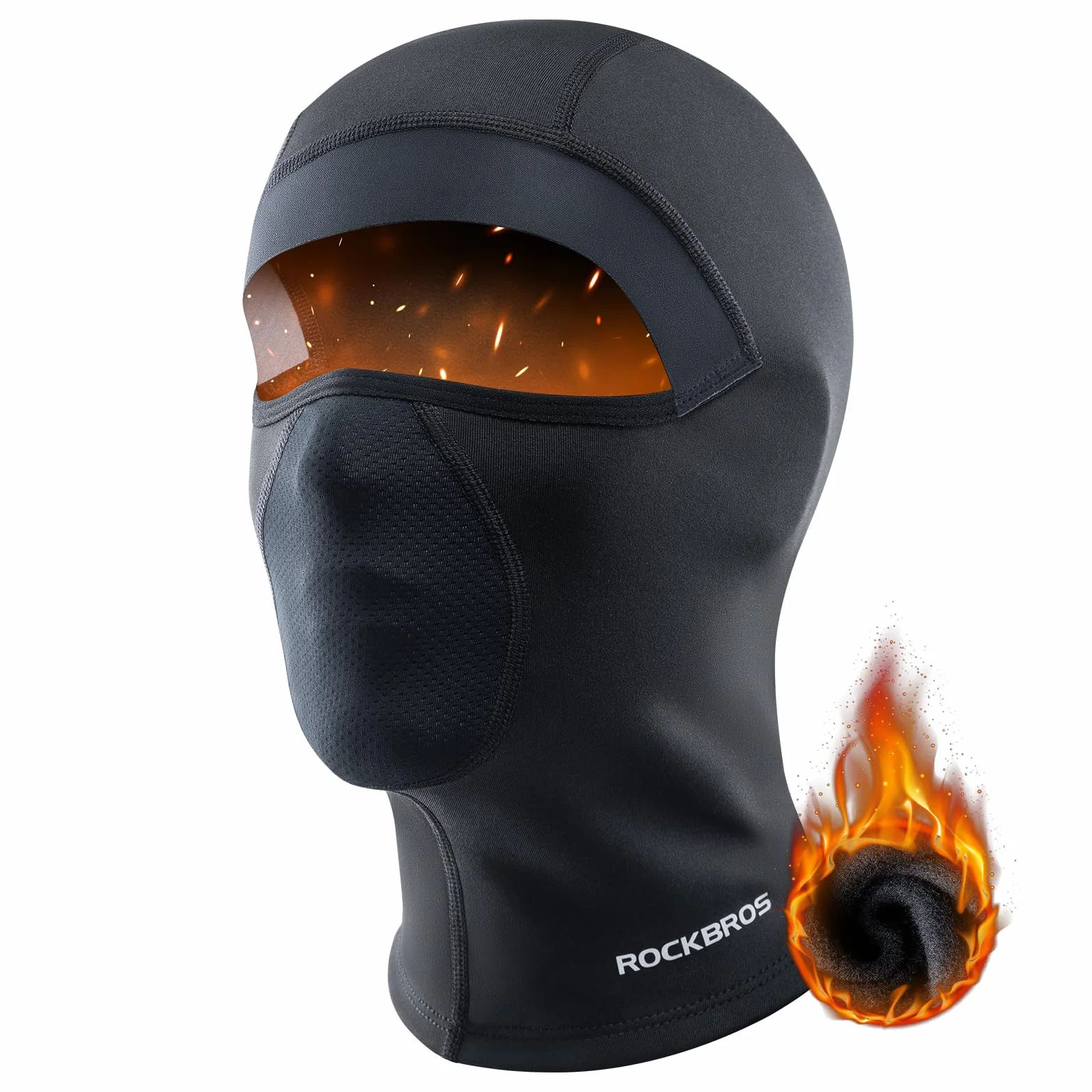 ROCKBROS Balaclava Narciarska Maska Wiatroszczelna PełNa OsłOna Twarzy OddychająCa Motocyklowa Balaclava Dla MężCzyzn Kobiet 360° Ochrona Zimowa Maska Do Jazdy Rowerowej, Jazdy Konnej, Snowboardu