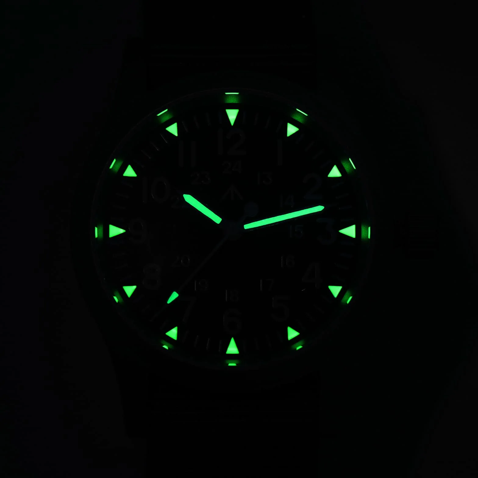 Militado ML05 ML05B 38 mm zegar polowy w stylu vintage, VH31 cichy sekundnik / 515 / Miyota Super 2035, zakrzywione szkło szafirowe z powłoką AR, super masa świetlna C3, wodoszczelność 100 m