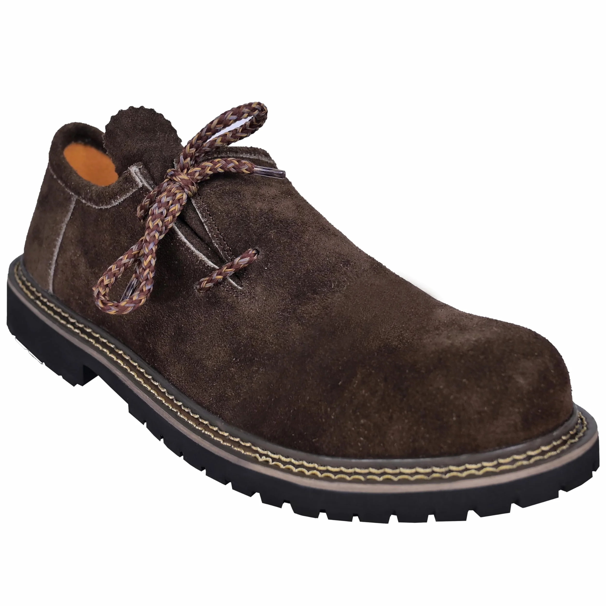 Męskie buty do stroju ludowego, wysokiej jakości buty ludowe dla mężczyzn, skórzane buty na Oktoberfes