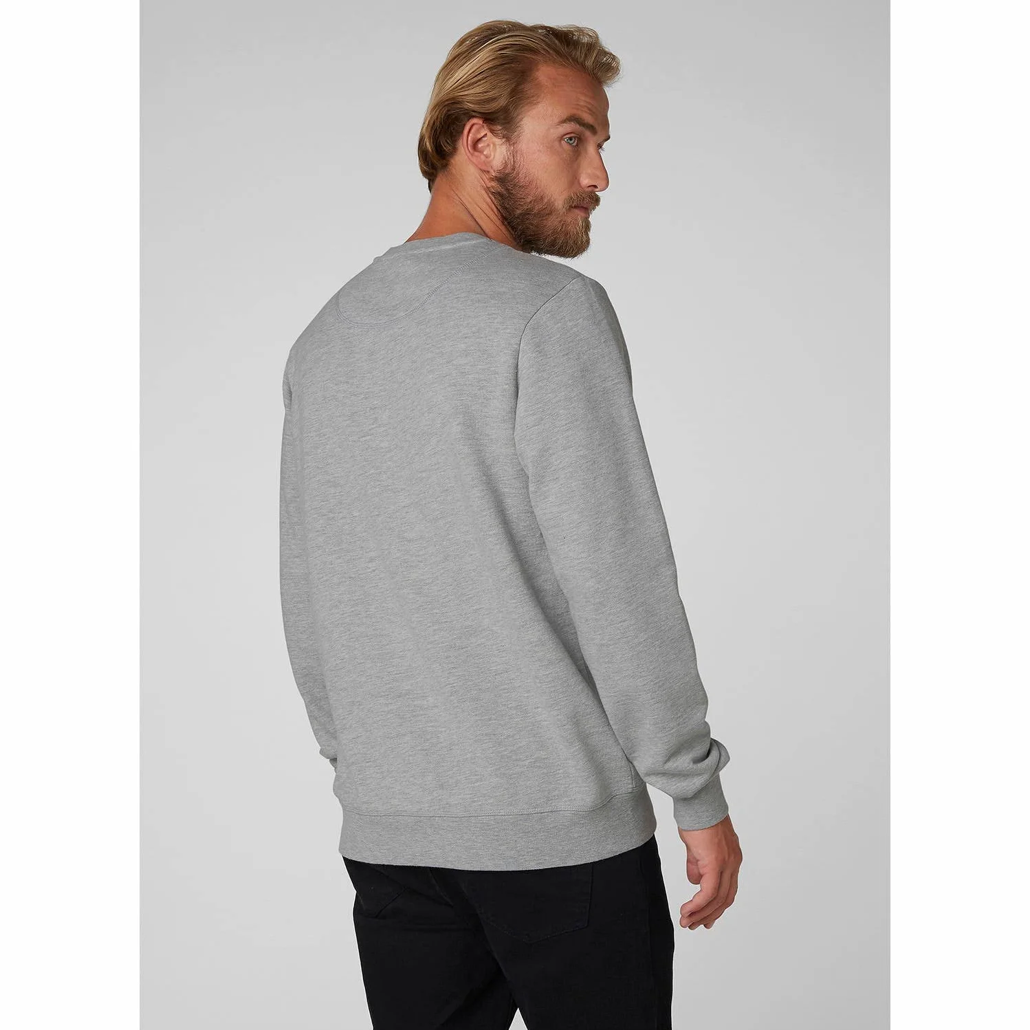 Helly-Hansen Męska Logo Crew Sweat Bluza, Szary Melanż, XL