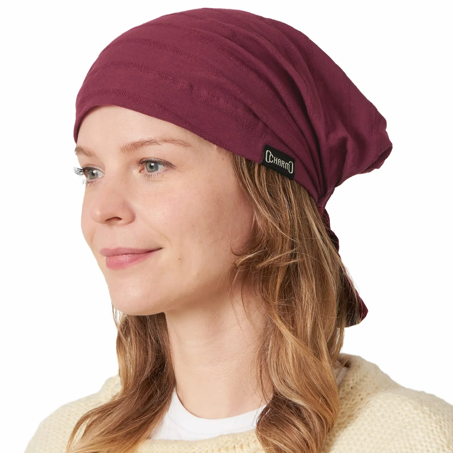 CHARM Bawełniana Bandamka Chusta Na Głowę - Nakrycie Głowy Po Chemioterapii Męska Damska Piratówa Opaska Na Włosy Turban