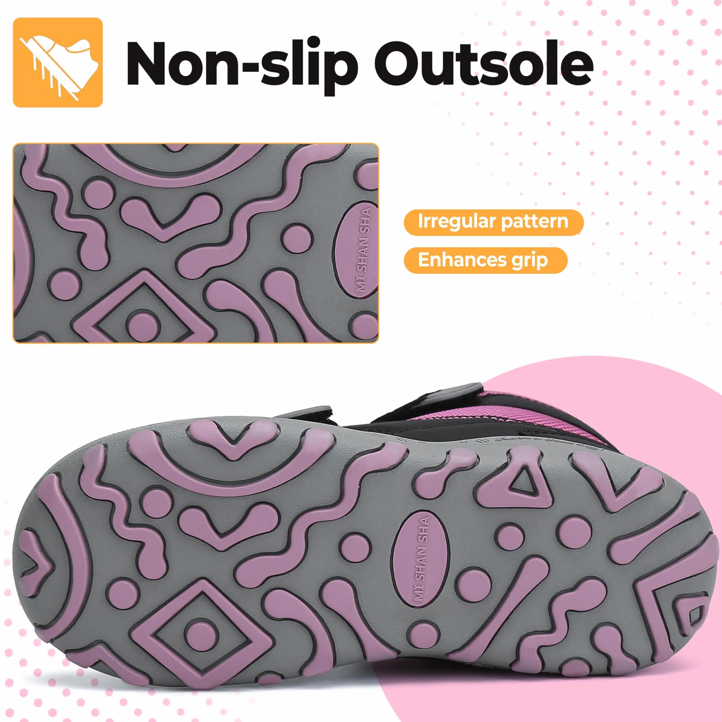 Mishansha Dziewczęce Lekkie Oddychające Buty trekkingowe Buty trekkingowe Outdoor Buty Sportowe GR.24-38