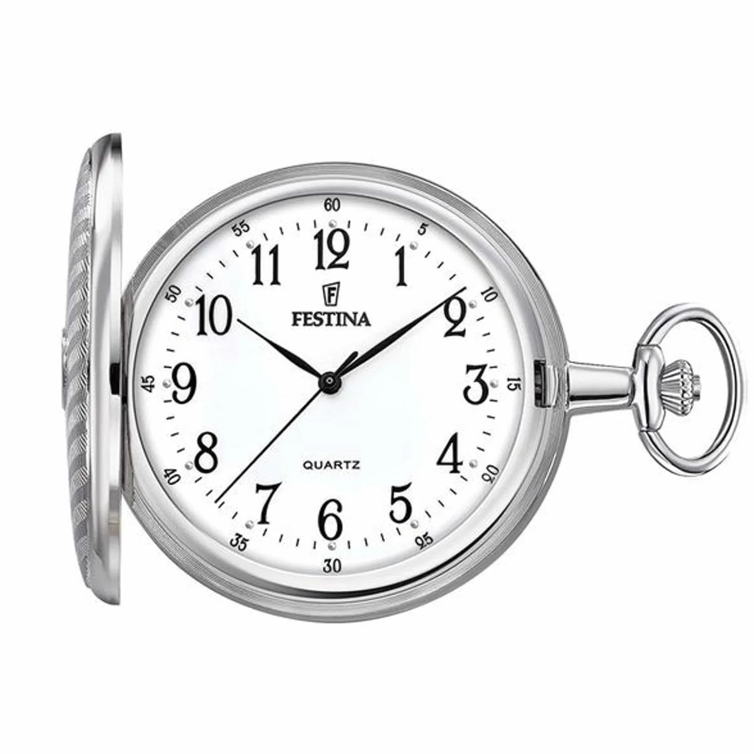 Festina Analogowy kwarcowy zegarek kieszonkowy F2023/1, srebro, Klasyczny