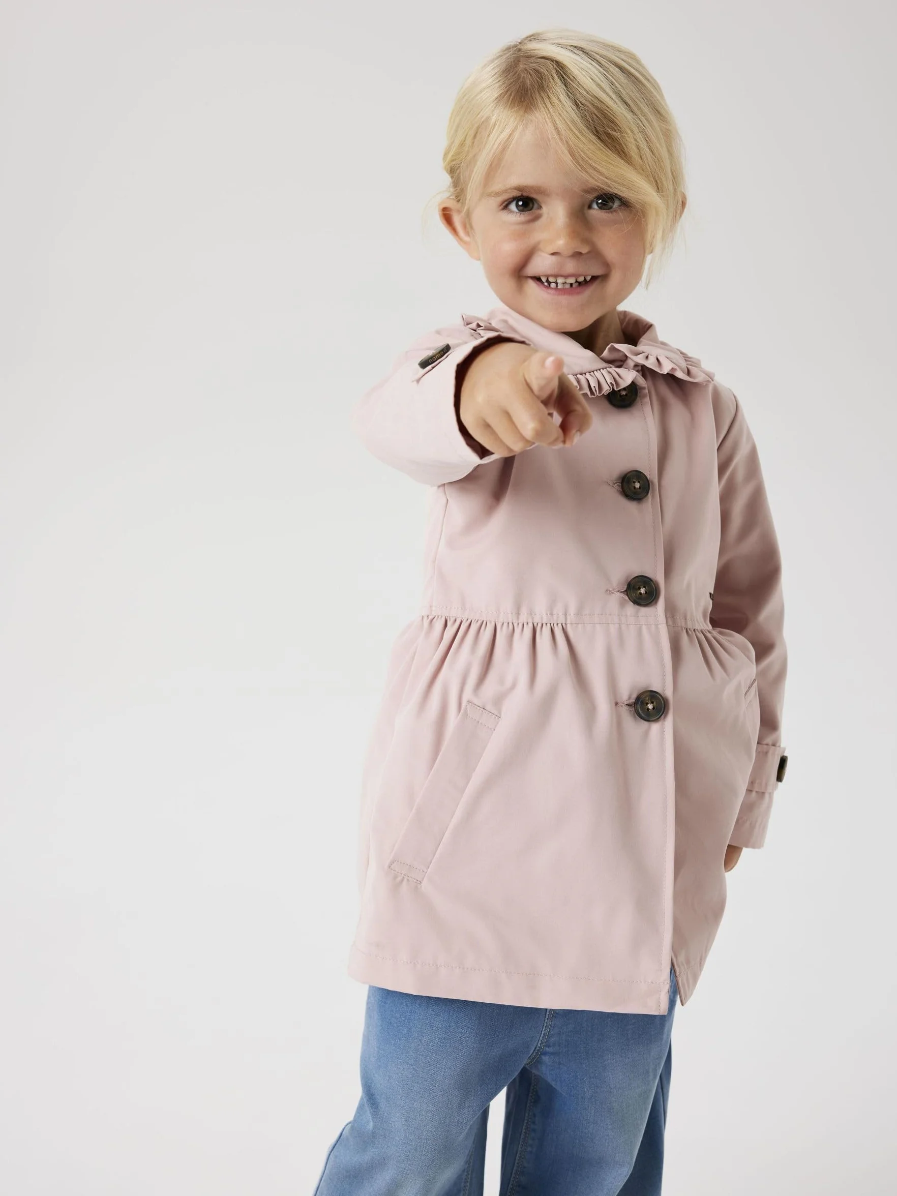 Name it mini Dziewczęca Nmfmadelin trencz Coat Noos, Blada Mauve, numeric_104