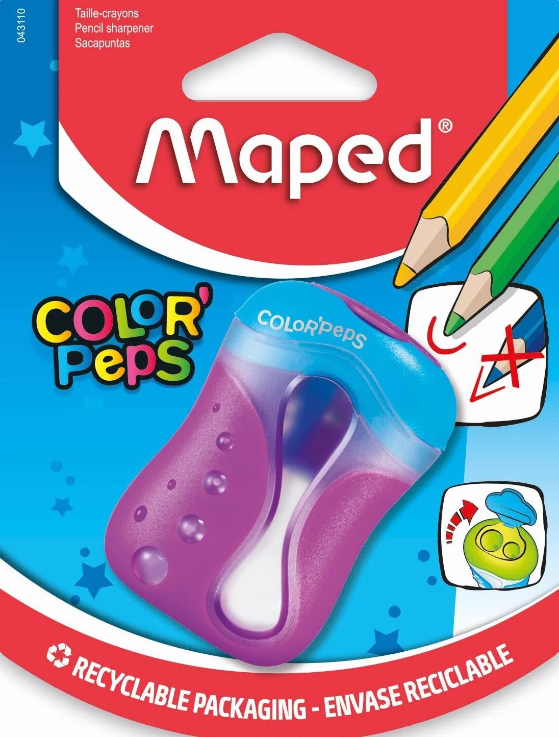 Maped 043110 "Colorpeps" 2-otworowa temperówka