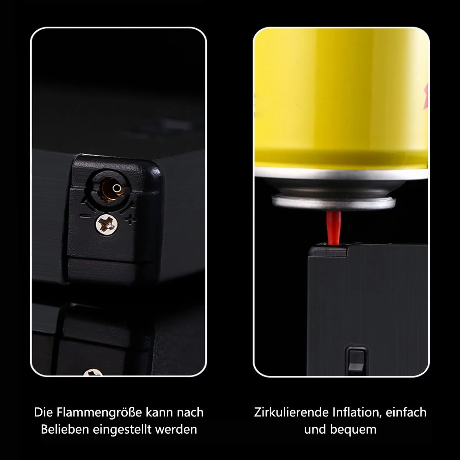 CAM2 Papierośnica z zapalniczką, wyrzut samochodowy, pomieści 20 papierosów, eleganckie wzornictwo, z elektroniczną zapalniczką, możliwość ładowania (czarny drut)