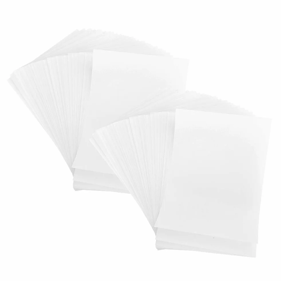 CHICIRIS Przezroczysta Kalka Artystyczna do Rysowania i Kopiowania, 100 szt., Nakładki Kreślarskie do Prac Plastycznych i Rzemieślniczych, 15 X 10 Cm, Biała (WHITE)