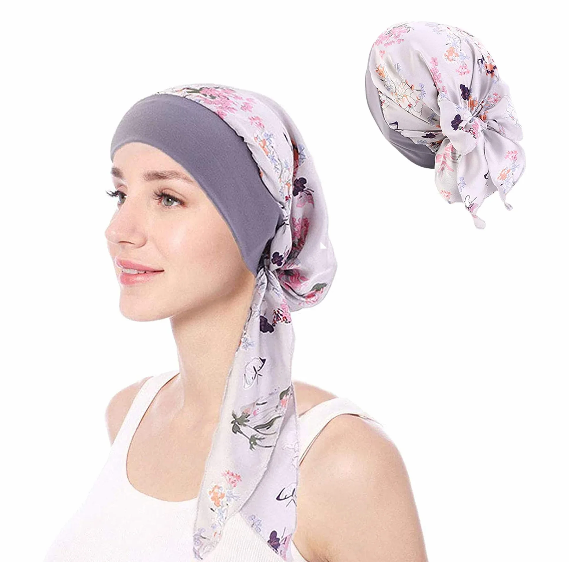 Chusteczki na głowę dla kobiet, chemioterapia turban, czapka do spania, czapka muzułmańska chemioterapia, chusta na głowa