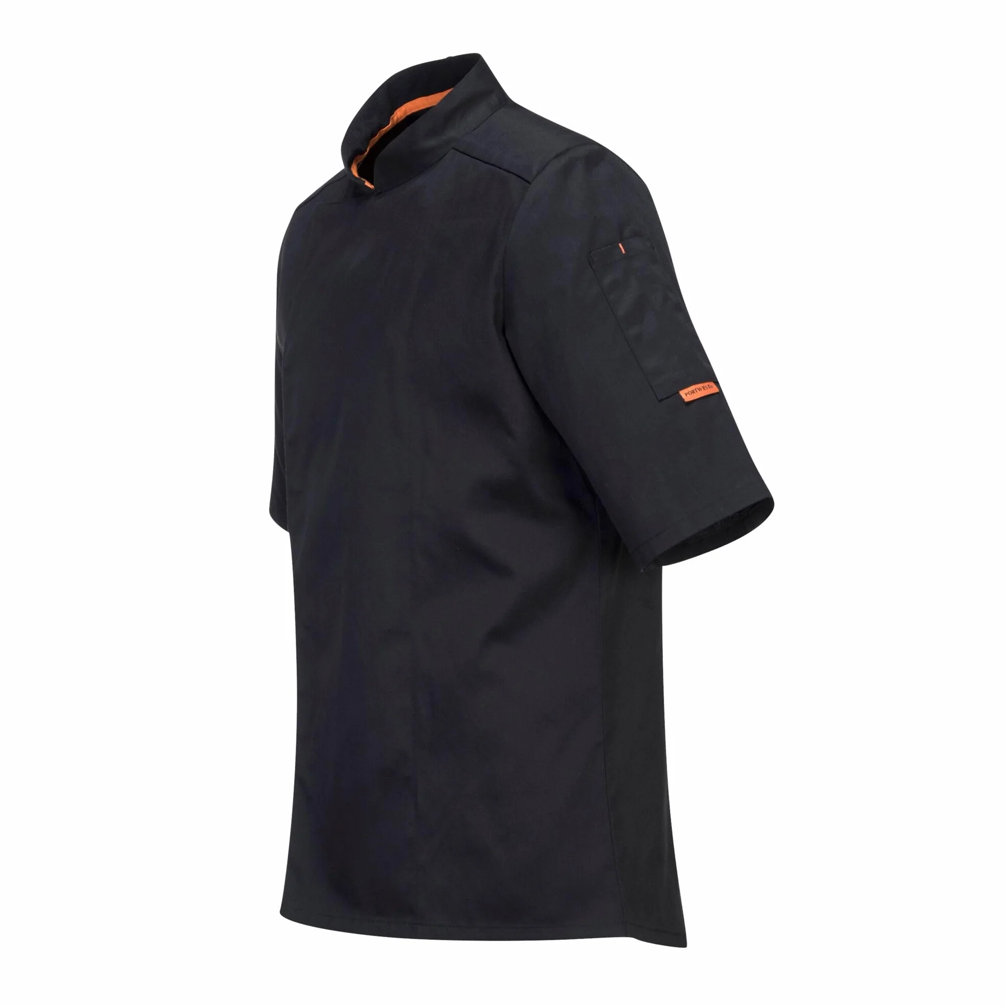 Portwest C738 MeshAir Pro S/S Szefa Kuchni Bluza, Regularny, Rozmiar 2XL, Czarny
