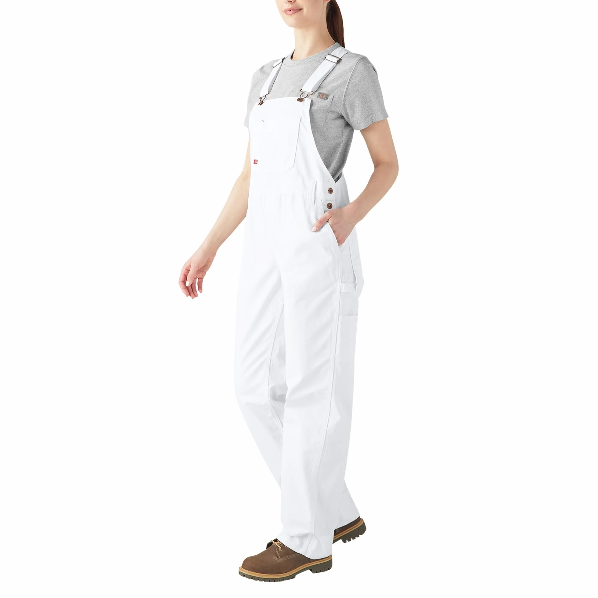 Dickies, Damskie ogrodniczki w swobodnym stylu z prostymi nogawkami