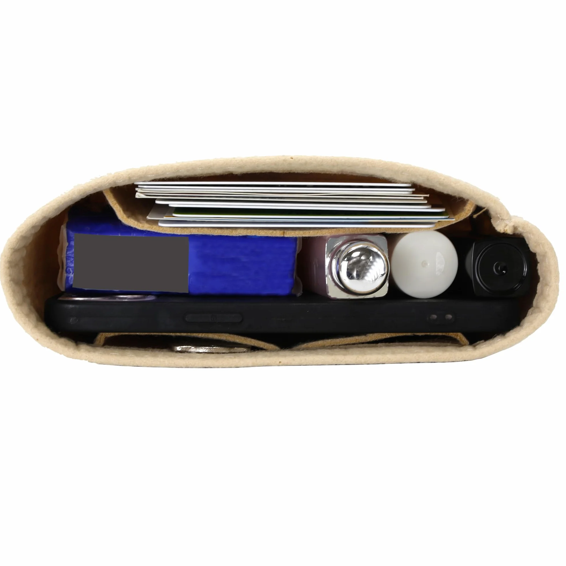 Mini organizer do torby, wkładka do plecaka, duża torba wewnętrzna w torbie, YMXD096-NEW (beżowy)