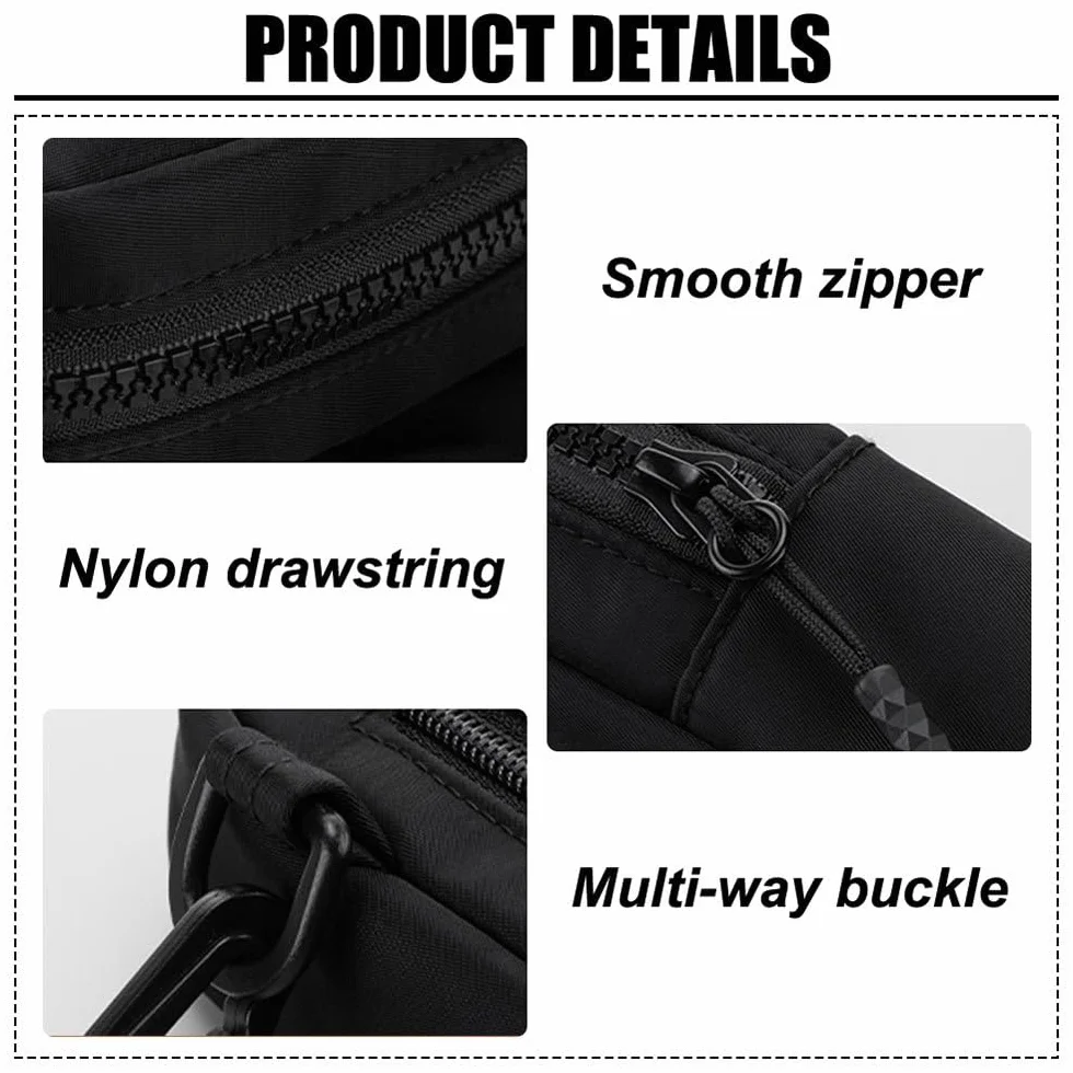 DONGKER Torba na ramię, wodoodporne torby crossbody z regulowanym paskiem, oddychająca dla kobiet i mężczyzn, wędrówki, kemping, jazda na rowerze, podróże, sporty na świeżym powietrzu