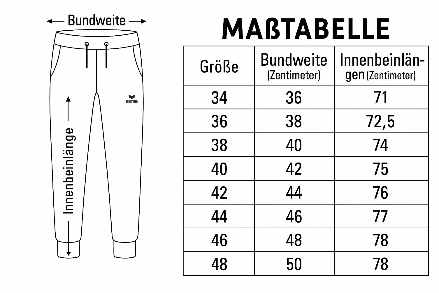 Erima Spodnie Sportowe Ze - ściągaczami Kobiety