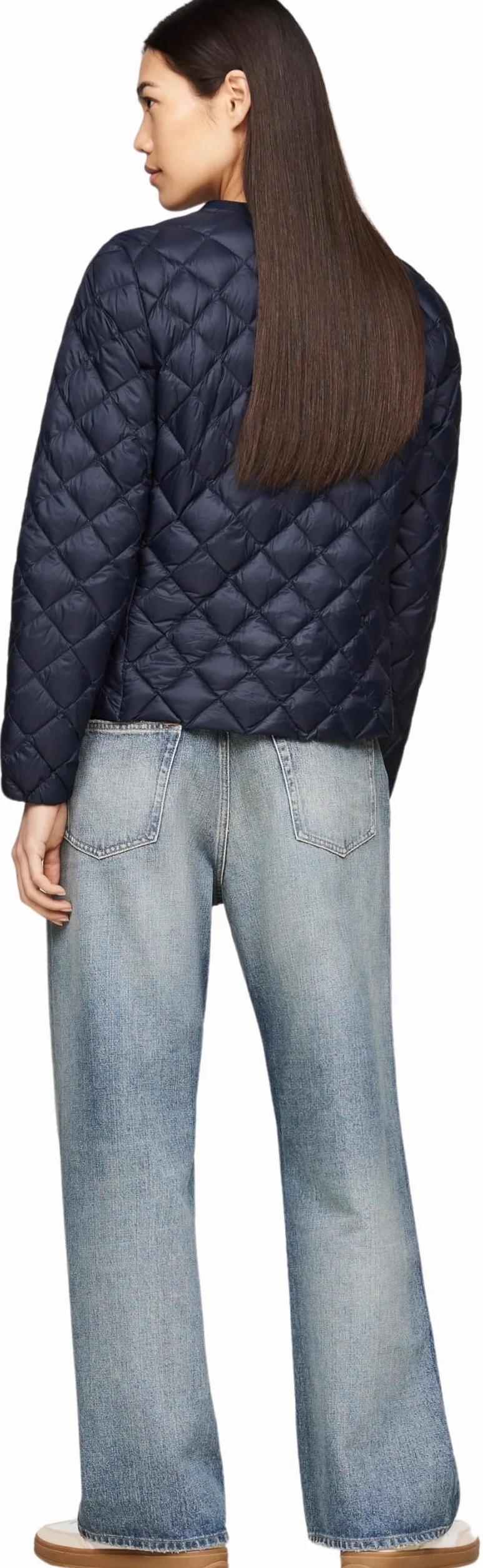 Tommy Hilfiger Kurtka puchowa Kobiety Lw Down Pikowana Bez Kołnierza Jkt Ww0ww43215