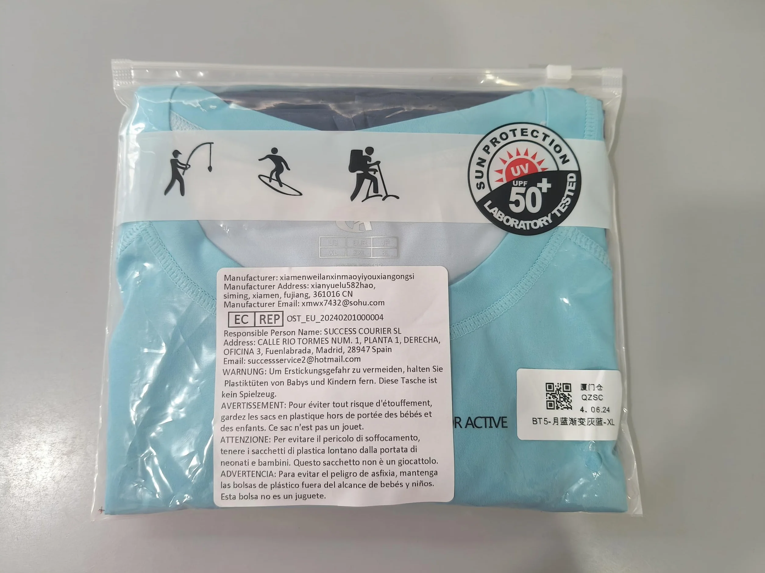Huayuzh Męska Koszulka Rashguard z Długim Rękawem, Szybkoschnąca, Oddychająca, Do Pływania, Surfowania, Wędkarstwa i Wędrówek