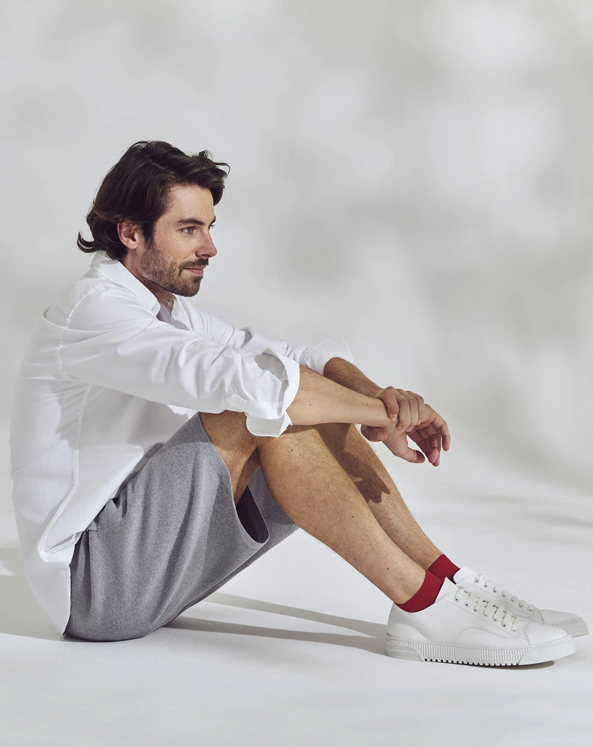 FALKE Mężczyźni Skarpety do trampek Cool 24/7 M Sn Bawełna krótkie jednokolorowe 1 Para, Szary Anthracite Melange 3080, 43-44
