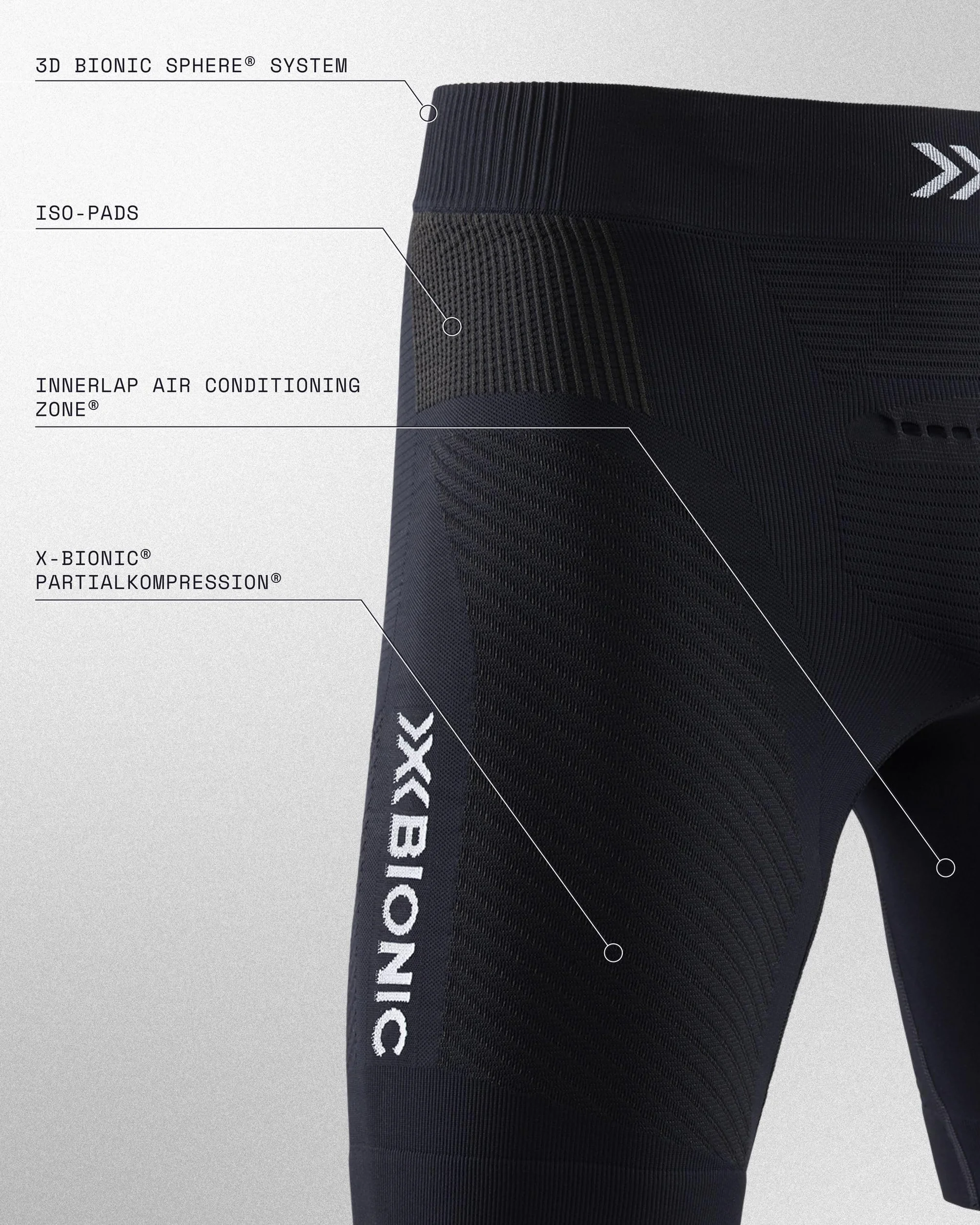X-Bionic Invent 4.0 Run Speed - Shorty Mężczyźni