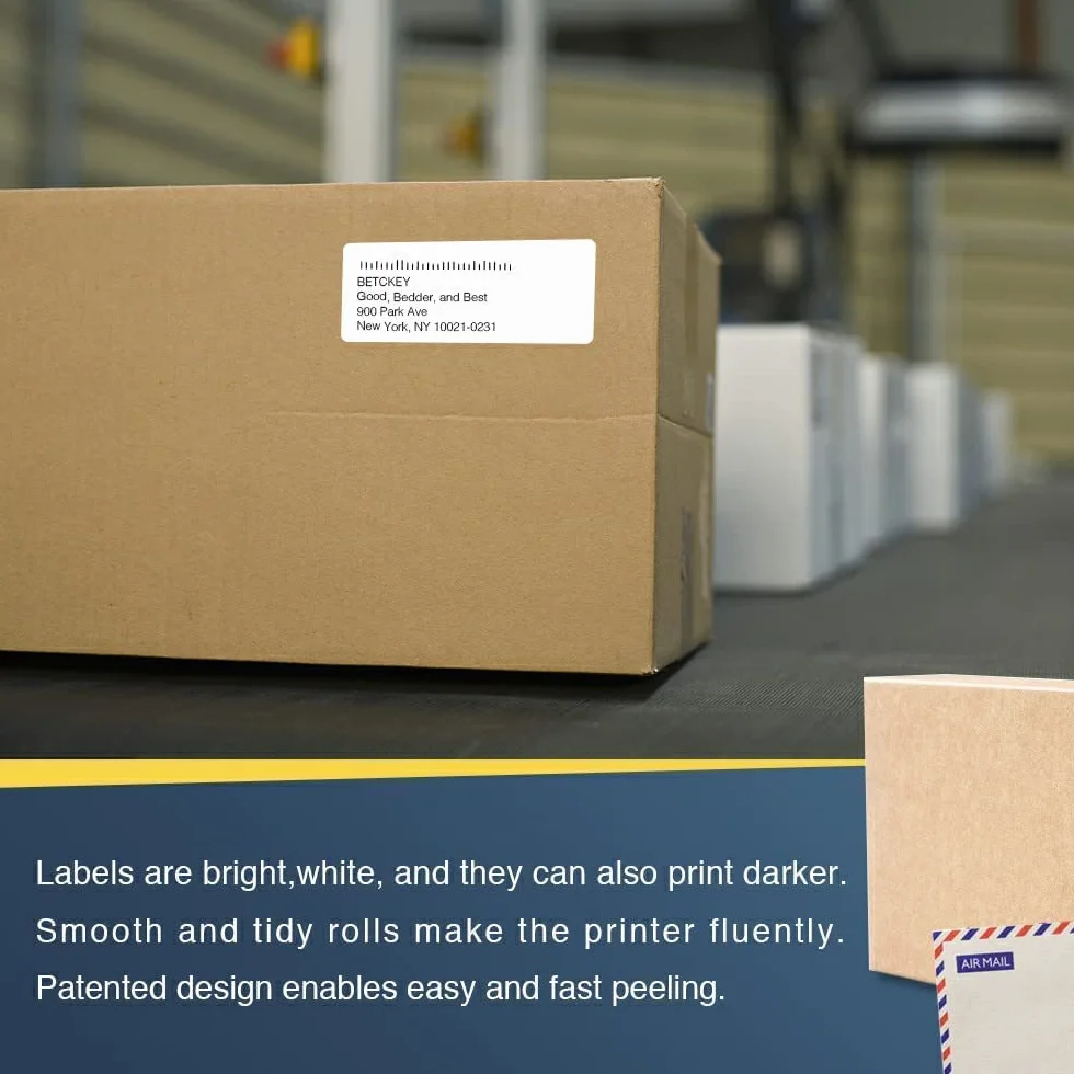 BETCKEY Compatible Address Label Replacement for Brother DK-11208, 38mm x 90mm [1 Roll/400 Labels]