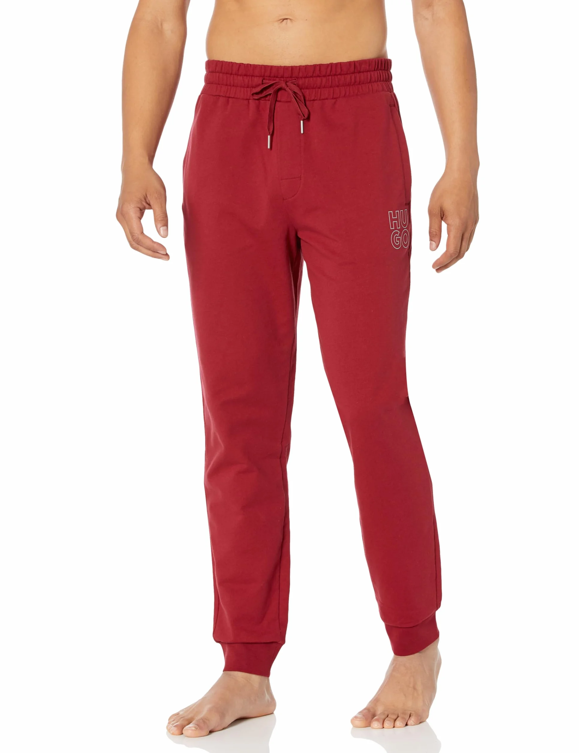 HUGO Stacked Logo Cuffed Lounge Pants