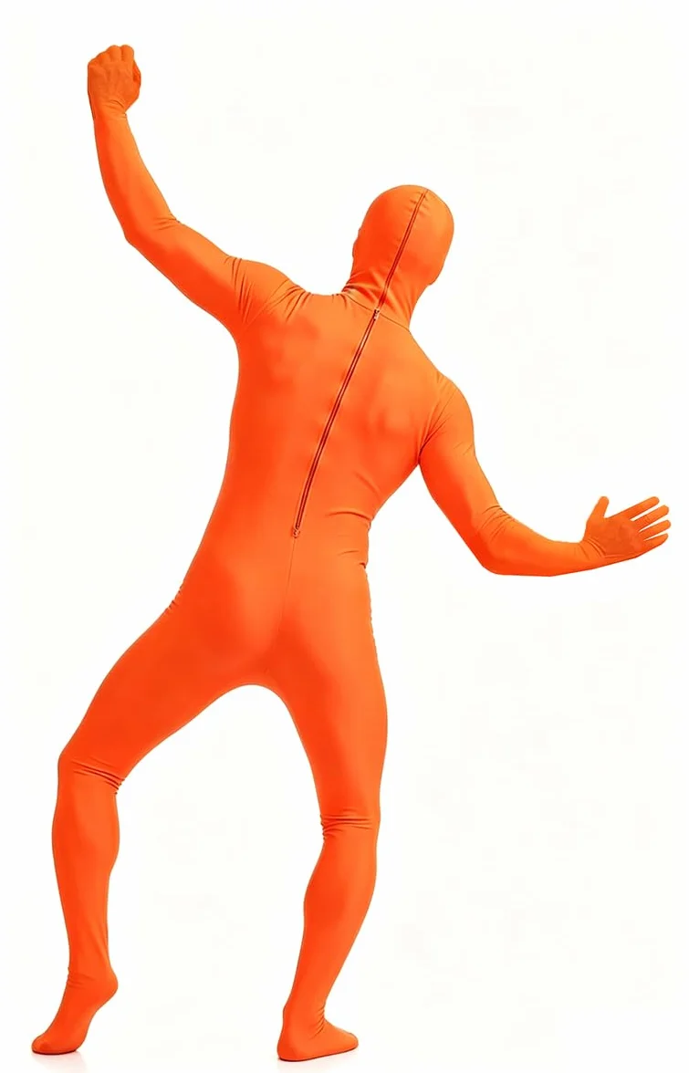 Aniler Kombinezon dla mężczyzn i kobiet, wykonany ze spandexu, z pełnym pokryciem ciała i odkrytą twarzą (Zentai Bodysuit)
