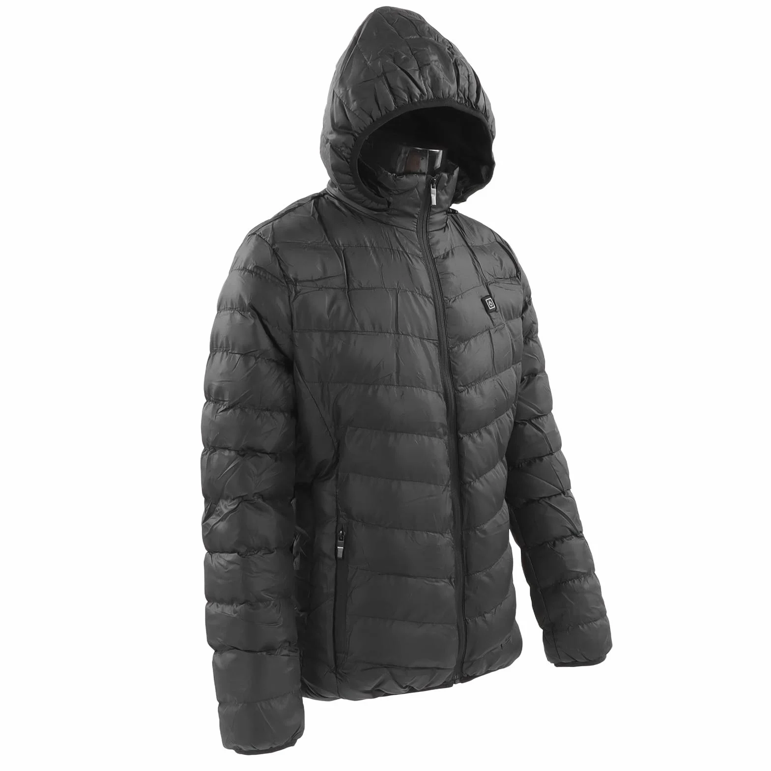 Ogrzewana kurtka, 3 poziomy temperatury, czarna, podgrzewana kurtka do jazdy na nartach