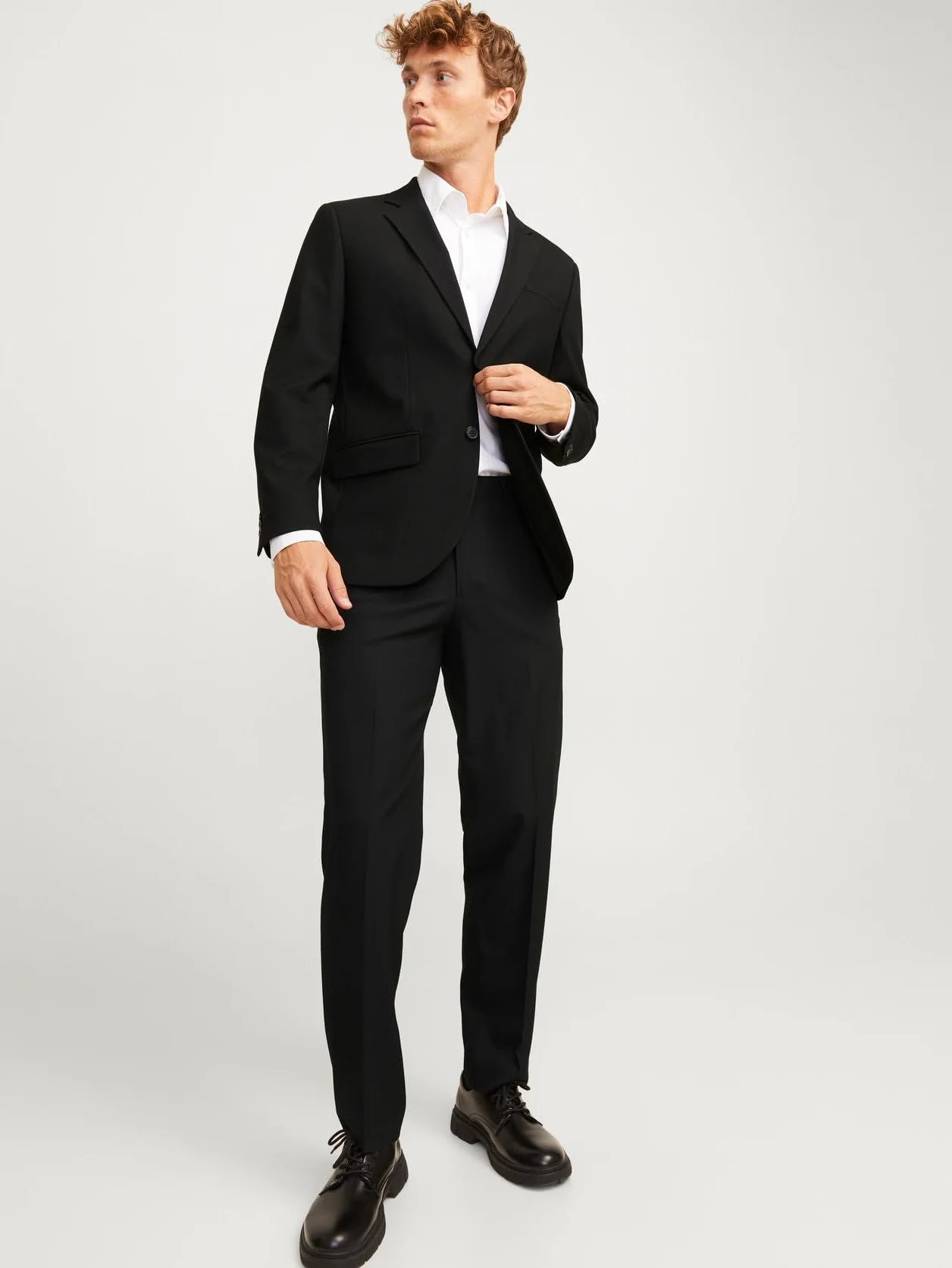 Jack & Jones JPRBUSHWICK Mathew Regular Suit, Czarny onyks/Fit:regular Fit, 46