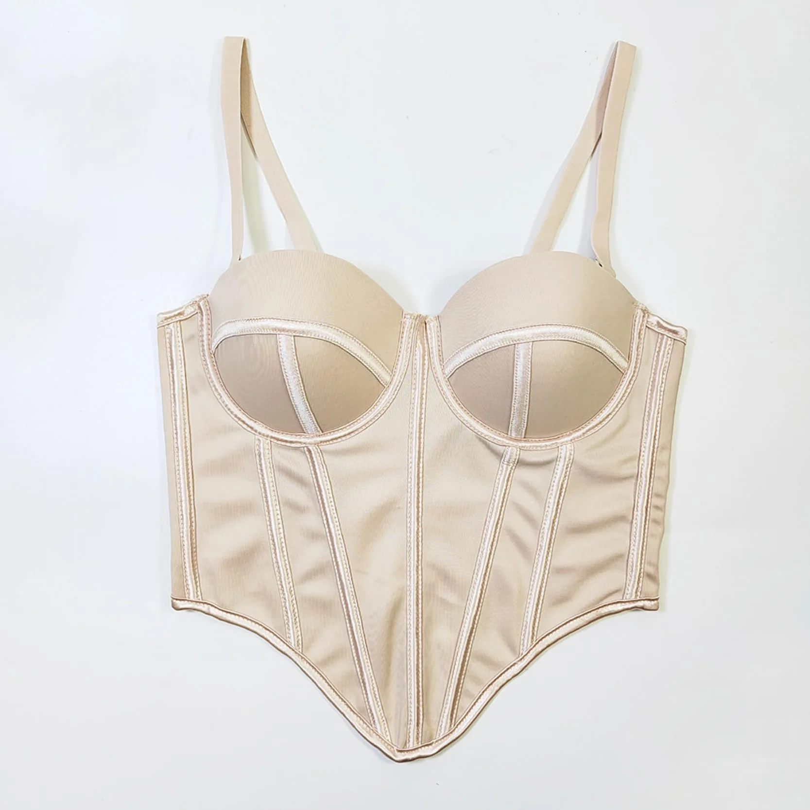 Damski gorset biustonosz bielizna tank top Crop Top gorset smukła kamizelka z odpinanym paskiem