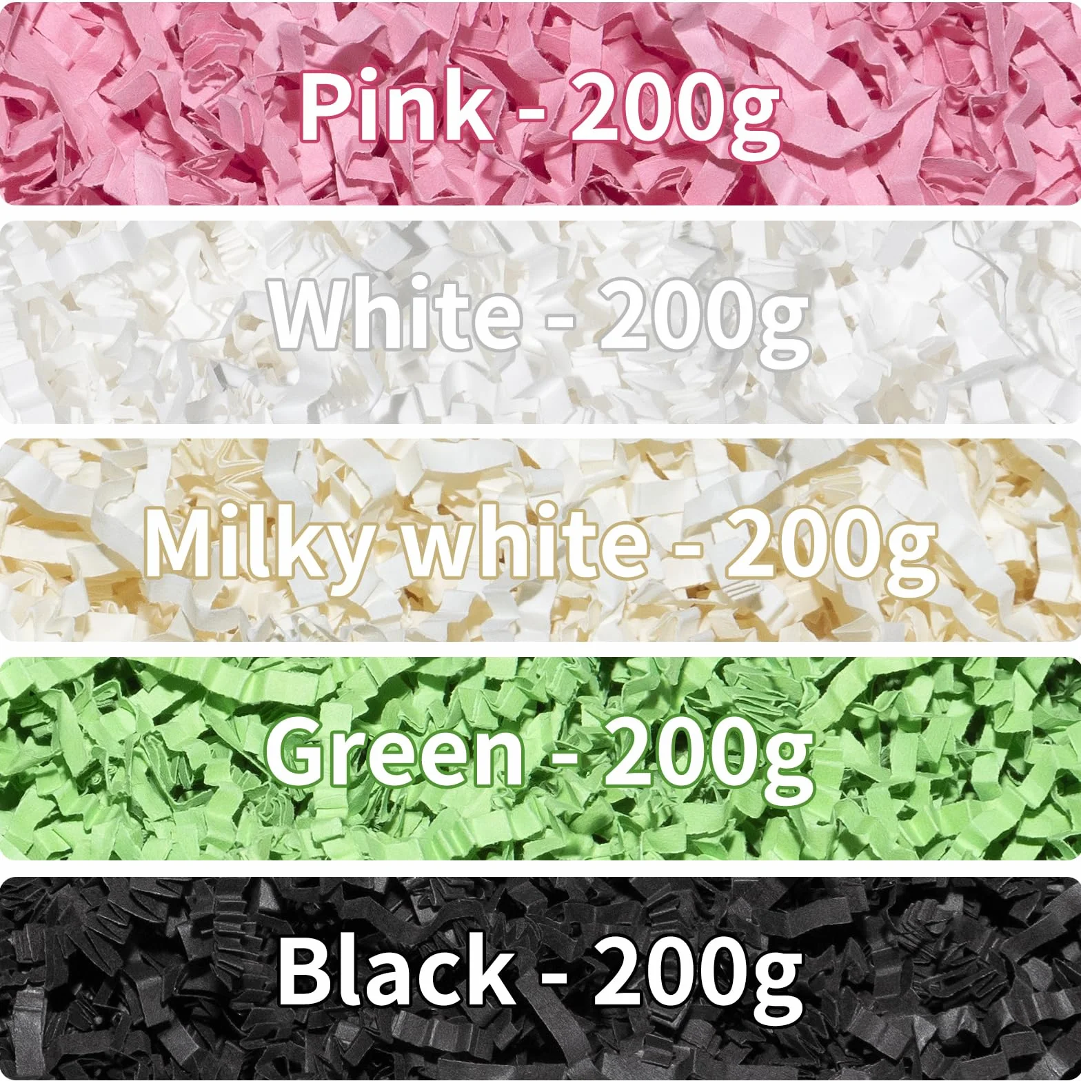 Materiał opakowaniowy, wypełniacz, prezent do pudełka prezentowego: 200 g, materiał wypełniający do pakietów, kosz prezentowy, pudełko prezentowe, rozdrobniony papier, pudełko na prezent