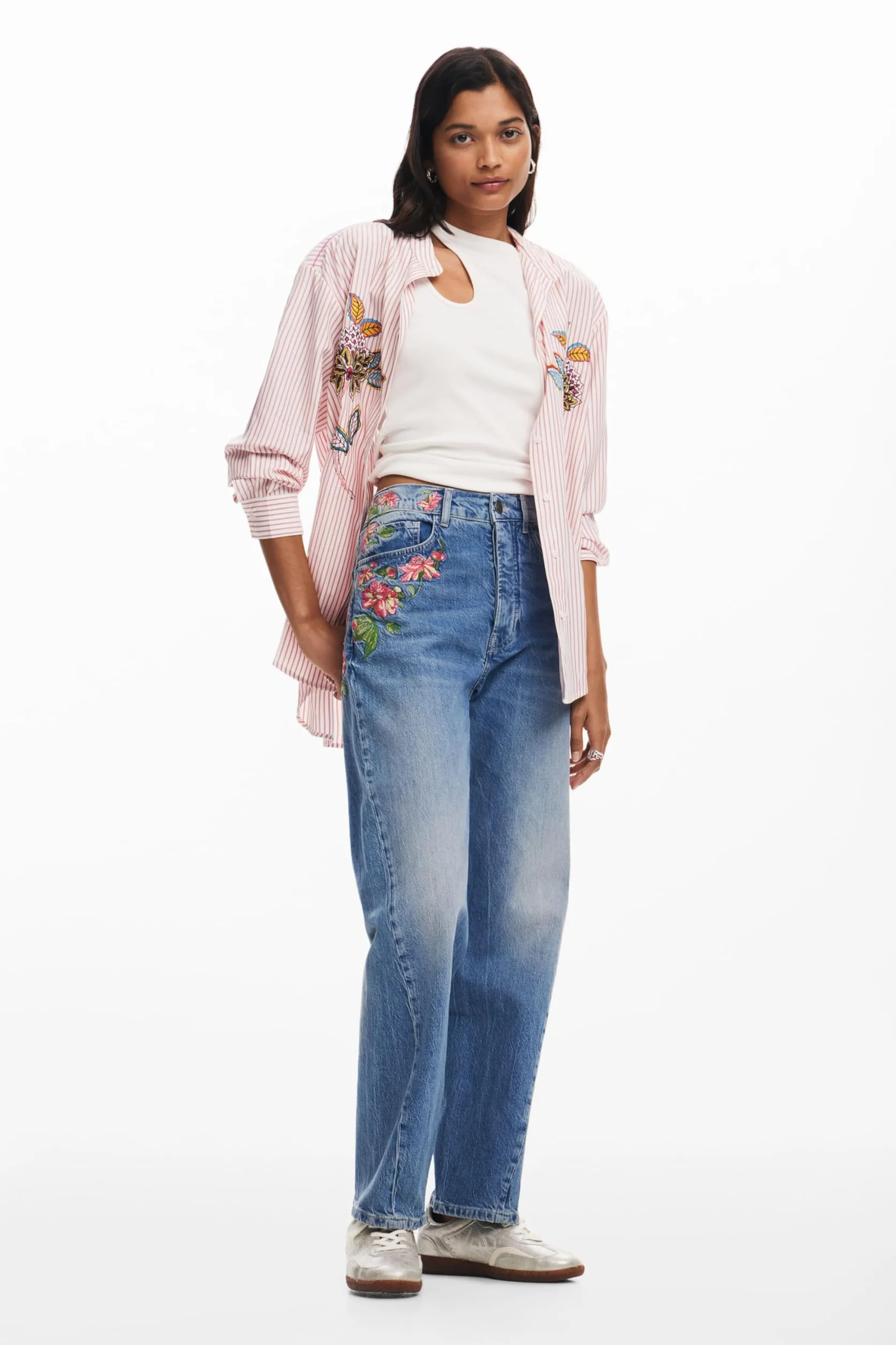 Desigual Damskie Spodnie Jeansowe - Dżins Kobiety