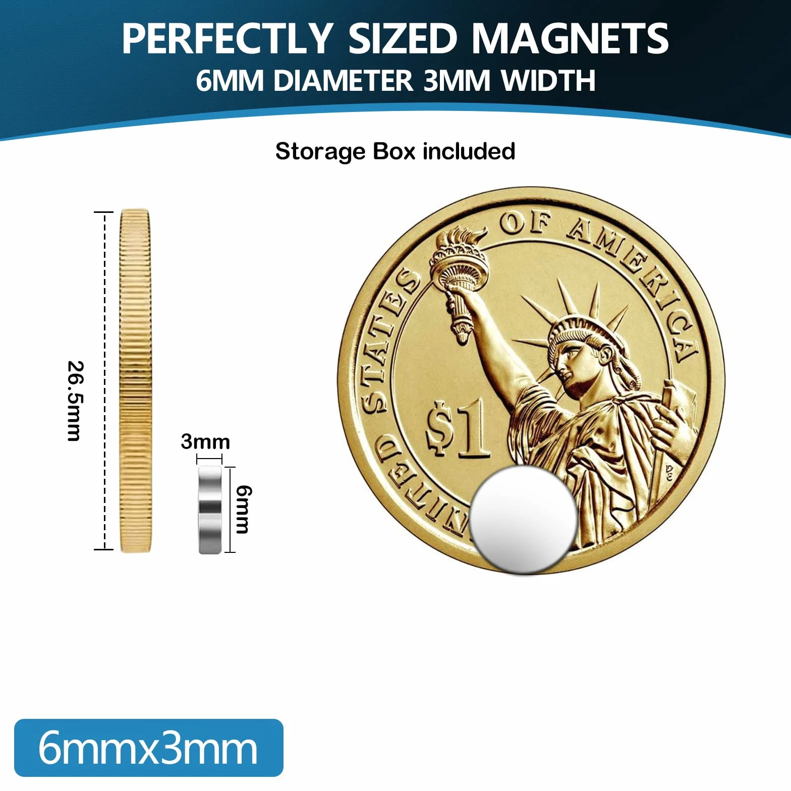 Vinabo 60 szt., małe magnesy na lodówkę, 6 mm x 3 mm, neodymowe, mini, mocne metalowe pinezki do lodówki, zdjęcia, DIY, karty, biała tablica, kalendarz