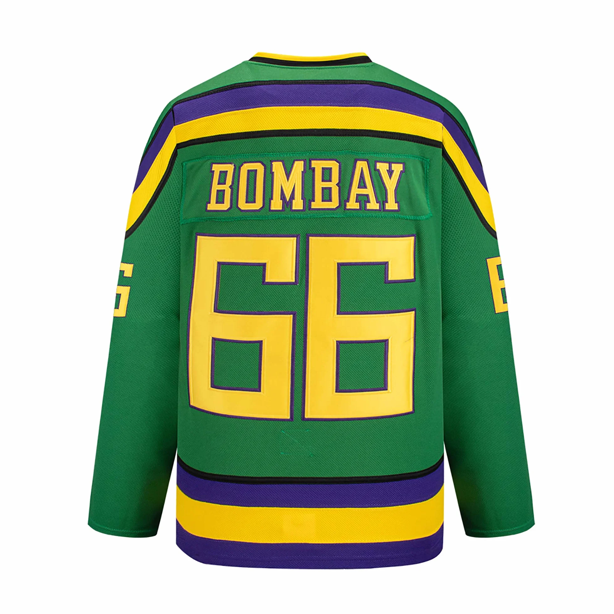 Gordon Bombay #66 Mighty Ducks film hokej na lodzie trykoty Jersey męska bluza oddychająca koszulka odzież