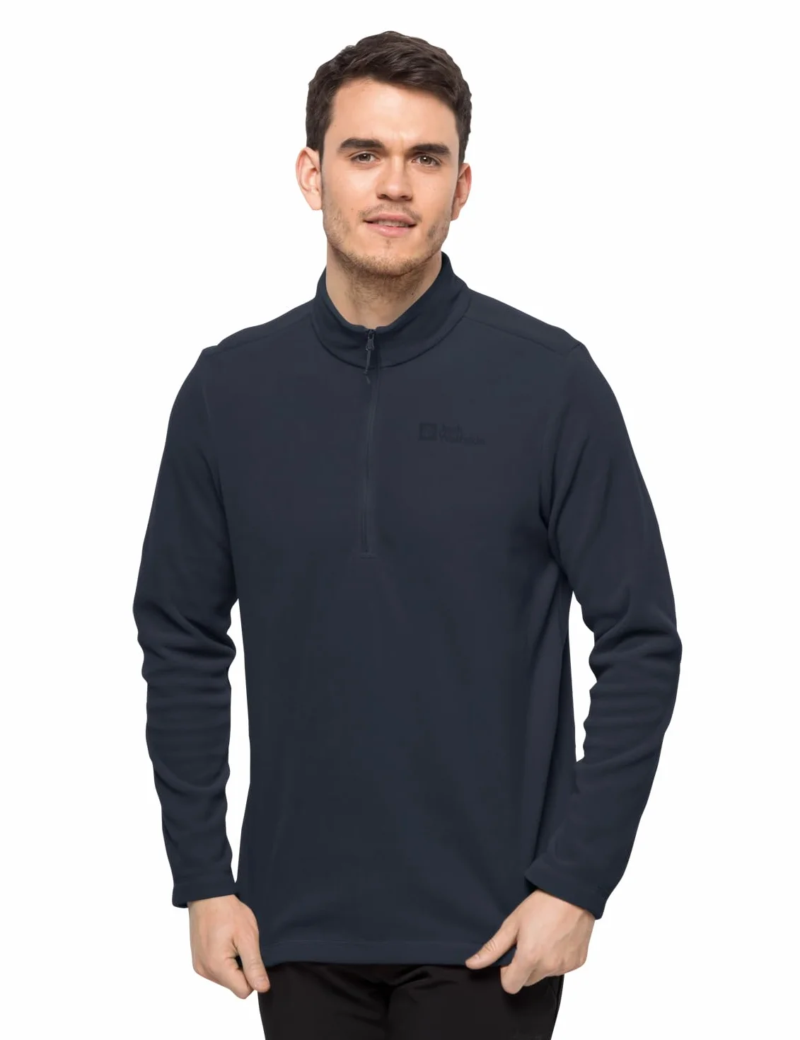 Jack Wolfskin Męski sweter Taunus Hz, niebieski (Night Blue), M