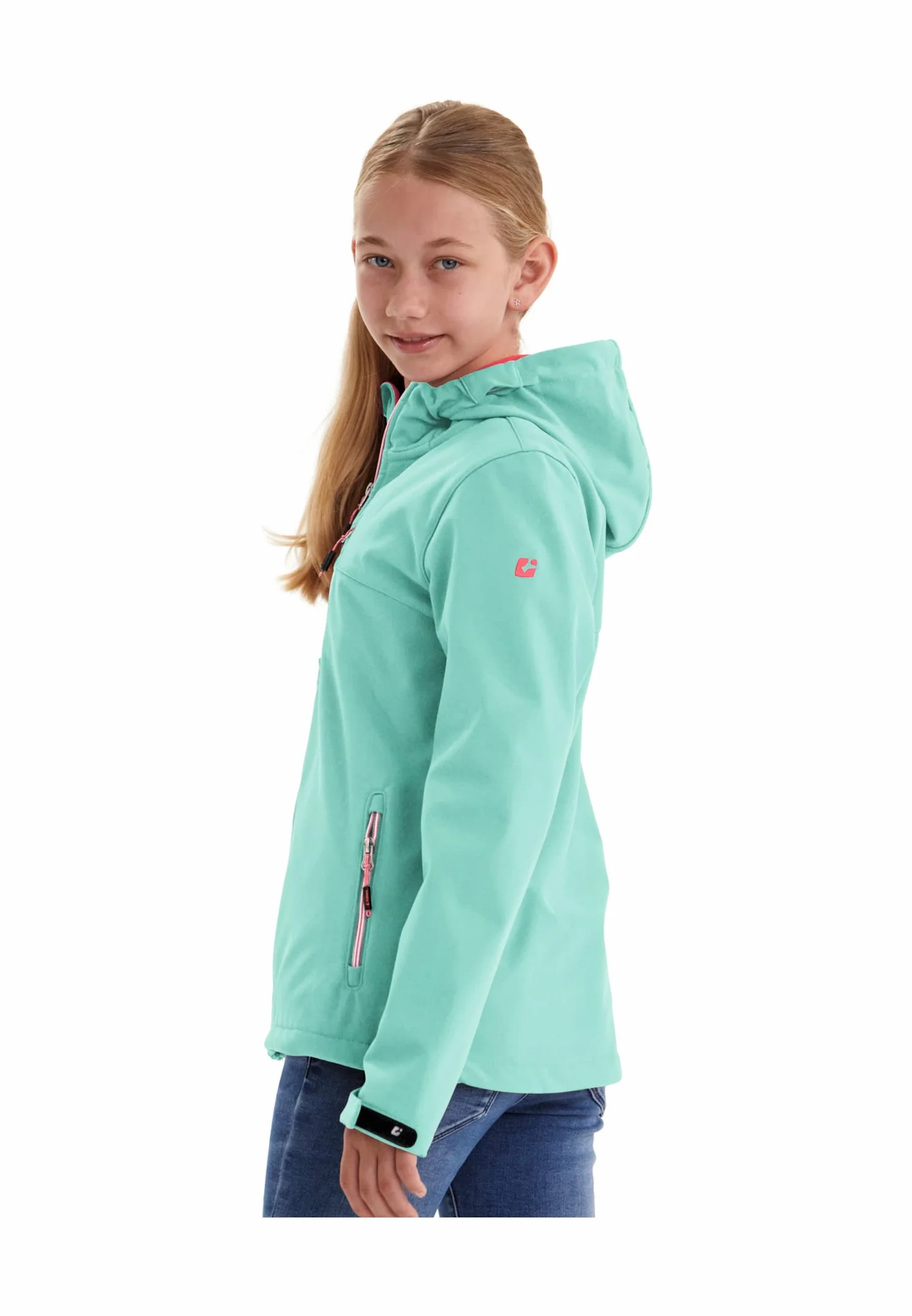 Killtec Kurtka softshell Kurtka softshell z kapturem wodoodporna 00238-dunkelanthra 176 Dziewczynki Girls Softshelljacke