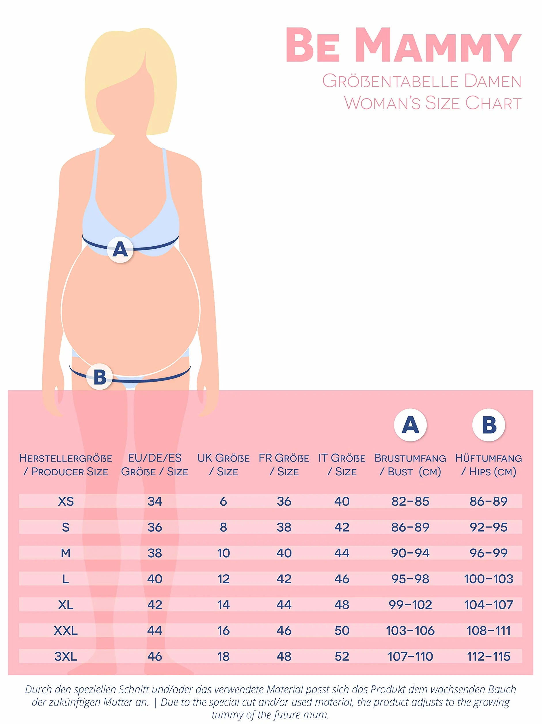 Be Mammy Damska Sukienka Ciążowa BE20-232