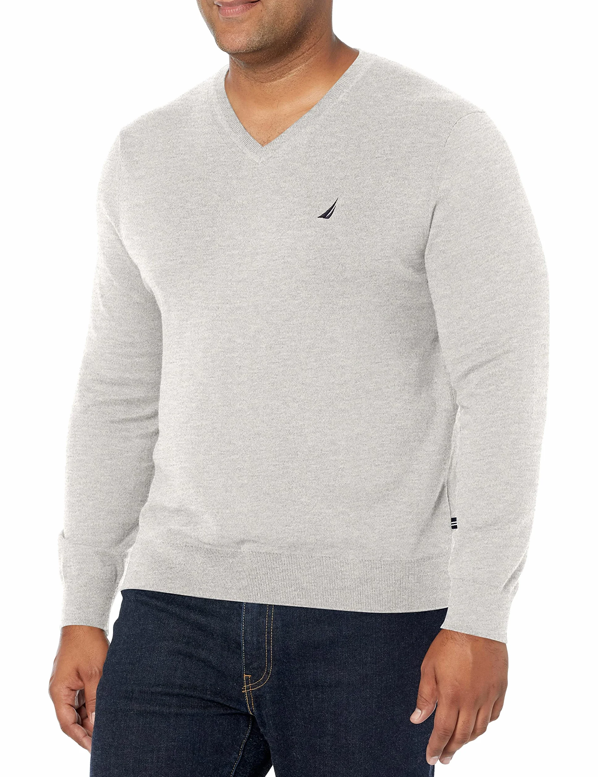 Nautica Sweter pullover Mężczyźni Classic Fit Soft Lightweight Jersey V-neck Sweater