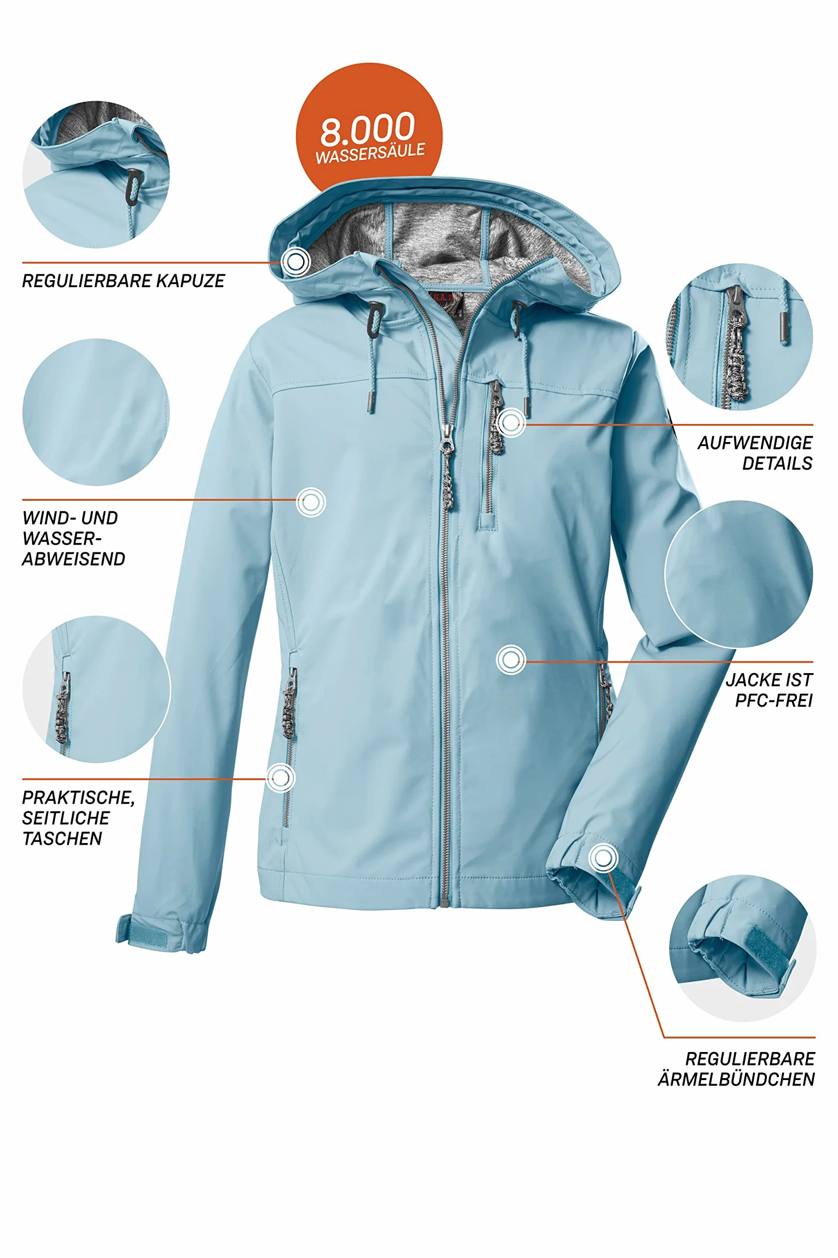 G.I.G.A. DX Kurtka softshell/kurtka outdoorowa z kapturem Kobiety Gs 97 Wmn Sftshll Jckt