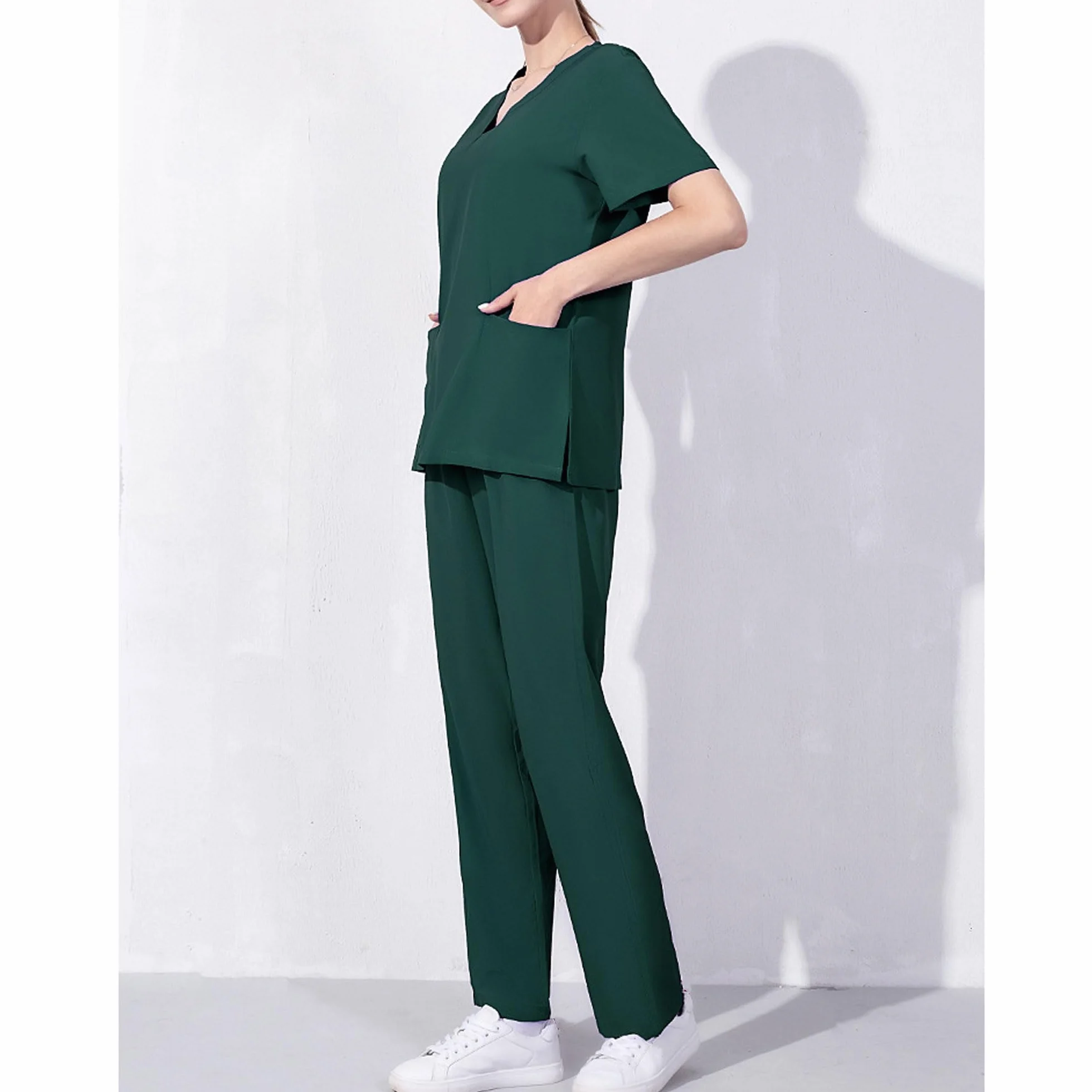 Scrubs Set Kombinezon pielęgniarski Cienki Wiosna i Lato Rozciągliwy Szybkoschnący Kombinezon