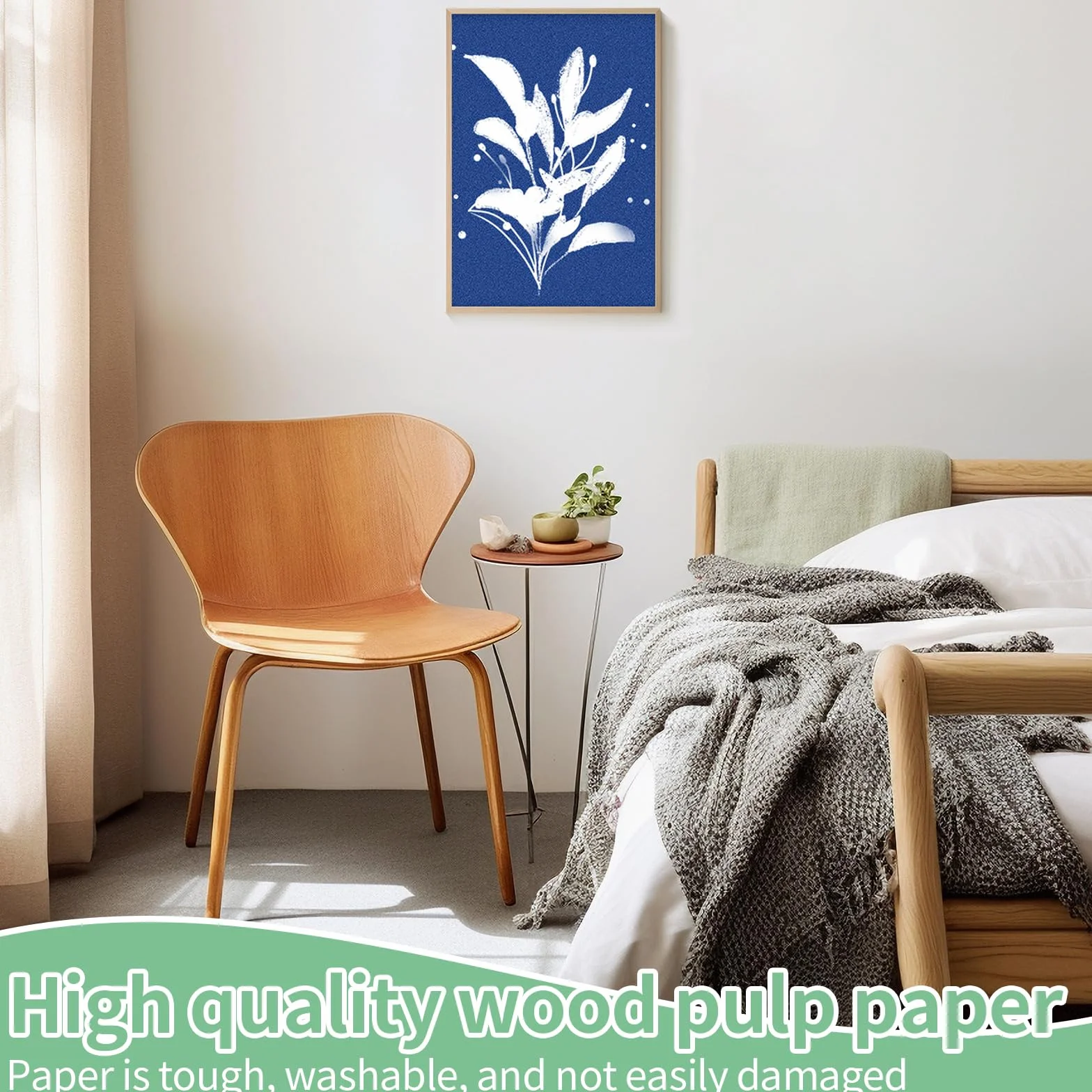 36 sztuk papieru cyjanotypowego A5, bardzo czuły, papier słoneczny z narzędziami z tworzywa sztucznego i klamrą, solarny papier fotograficzny do majsterkowania, majsterkowania