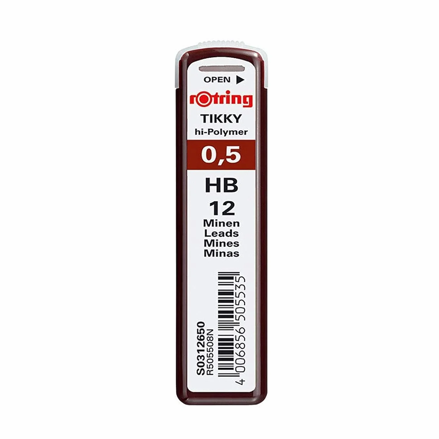 rOtring Tikky polimerowe rysiki grafitowe | 0,5 mm | HB