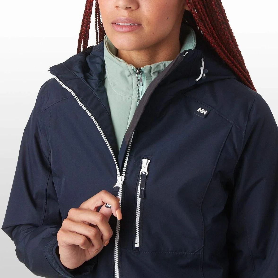 Helly Hansen Belfast lekka, wodoszczelna, wiatroszczelna, oddychająca kurtka przeciwdeszczowa z kapturem Kobiety Long Belfast Lightweight Waterproof Windproof Breathable Raincoat Jacket With Hood