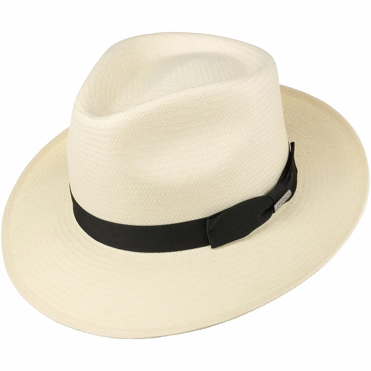 Stetson Kapelusz Fedora Telida ToyoKobiety/Mężczyźni - przeciwsloneczny Z rypsowym paskiem Lato wiosna-lato