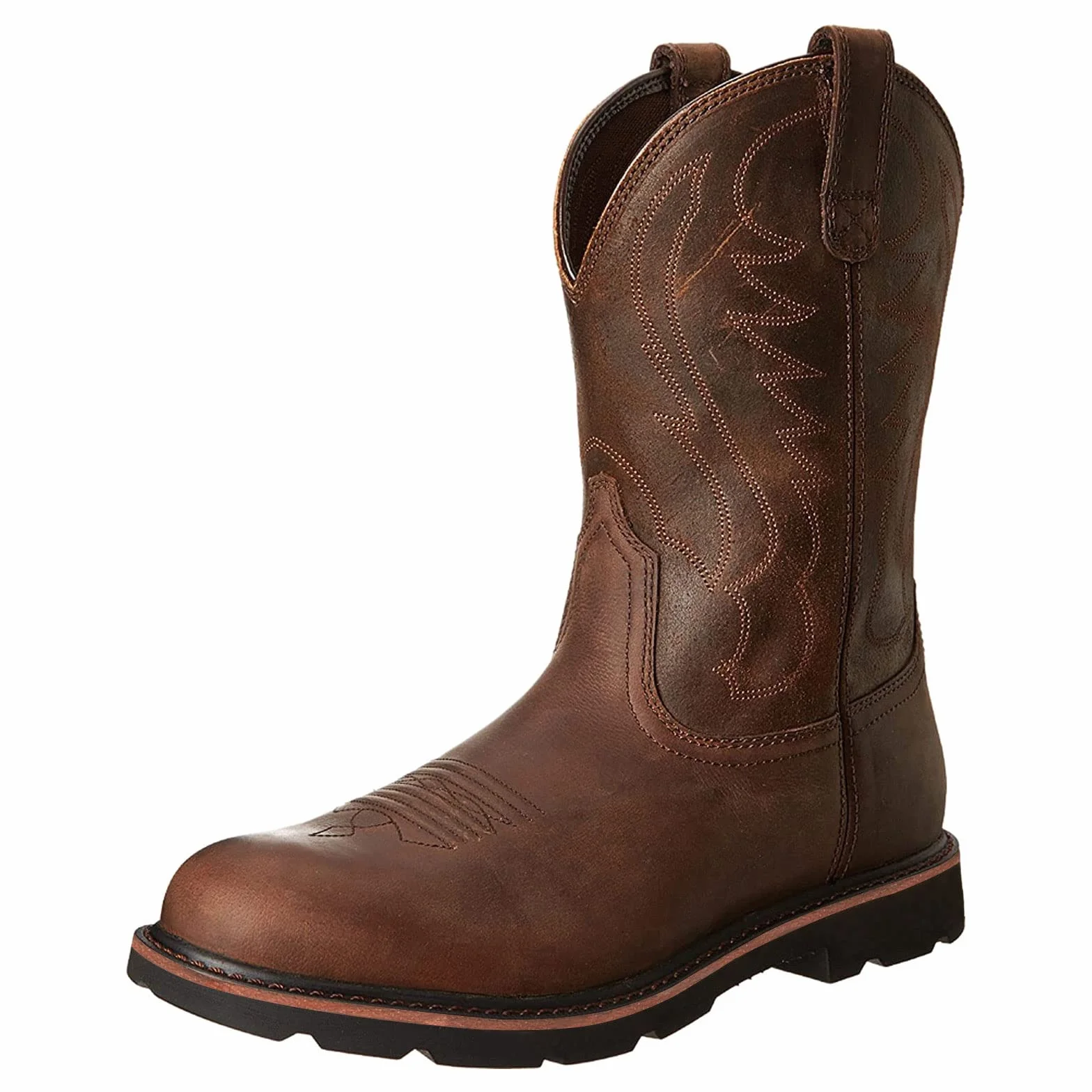 Kowbojskie buty dla mężczyzn zachodnie buty trwałe klasyczne haftowane kwadratowe palce tradycyjne buty