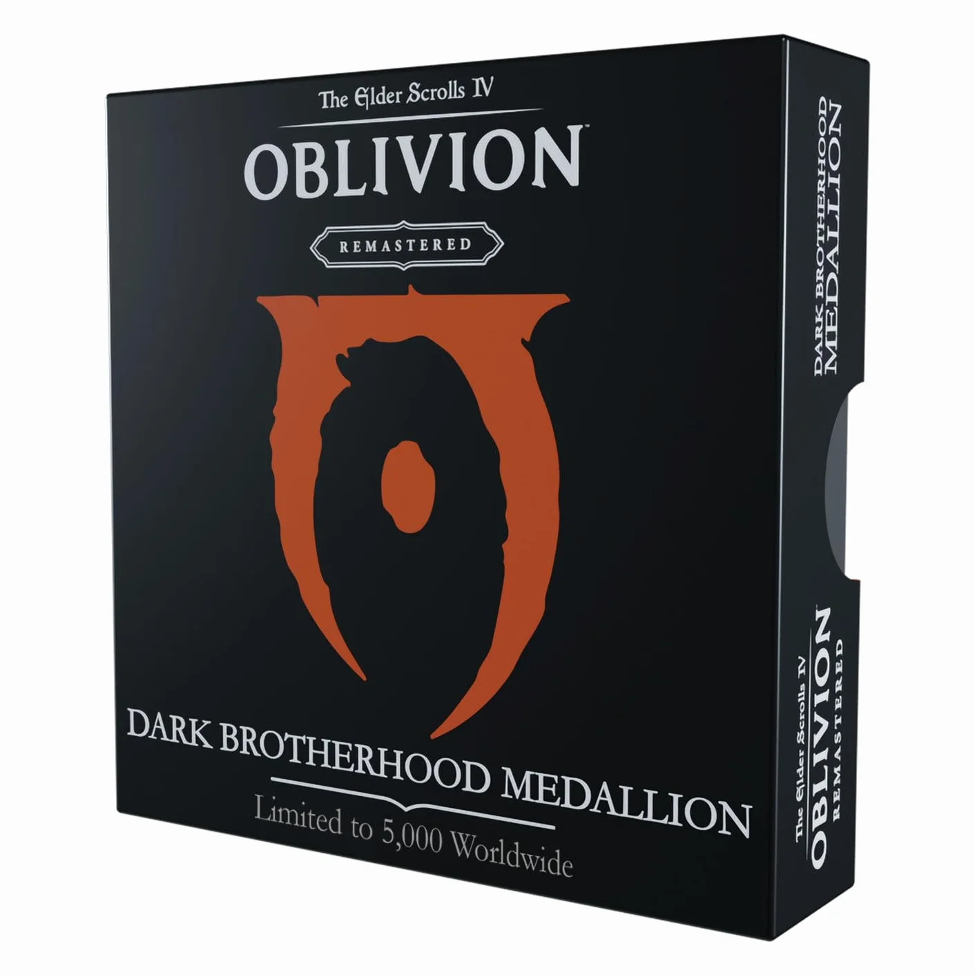 FaNaTtik The Elder Scrolls IV: Oblivion Dark Brotherhood Medallion – Edycja Limitowana Kolekcjonerska (Oficjalnie Licencjonowana, 70mm Średnica, Dwukolorowe Platerywanie Czarno-Złote, Numeracja