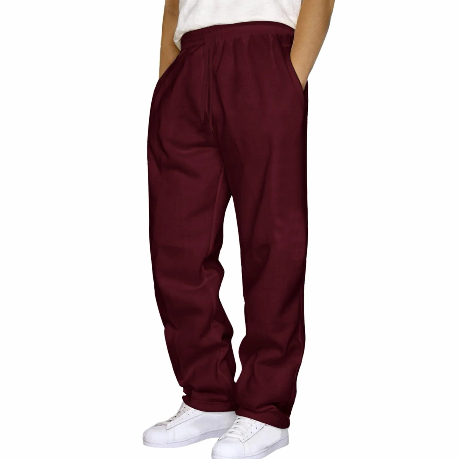 Męskie spodnie dresowe Baggy Y2K szerokie bawełniane spodnie do joggingu damskie elastyczna talia, szerokie nogawki, spodnie sportowe, długie spodnie dresowe, męskie, ciepłe spodnie dresowe z