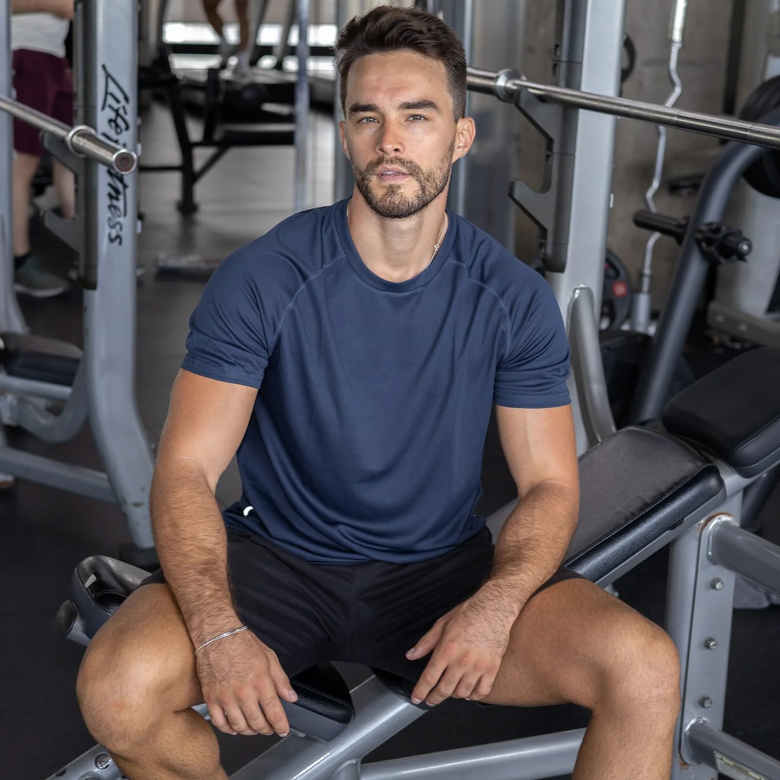 ZENGVEE Zestaw 3 koszulek sportowych, koszulka funkcyjna, szybkoschnąca, oddychająca koszulka treningowa, męska koszulka do biegania z krótkim rękawem