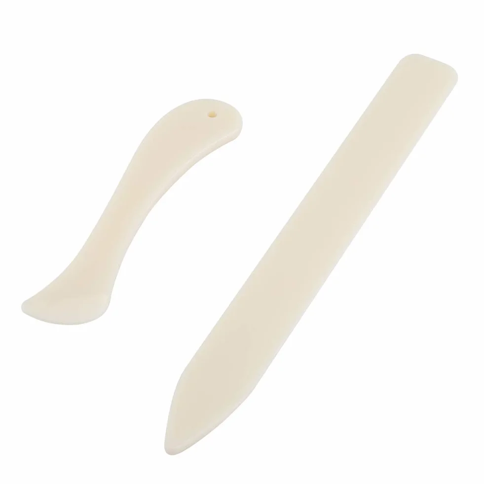Book Binding Bone 2 Sztuk/zestaw White Bone Folder Book Binding Scoring Składane Bigowanie Krawędzie Narzędzie do Bigowania Papieru Narzędzia do Rękodzieła Papierowego do