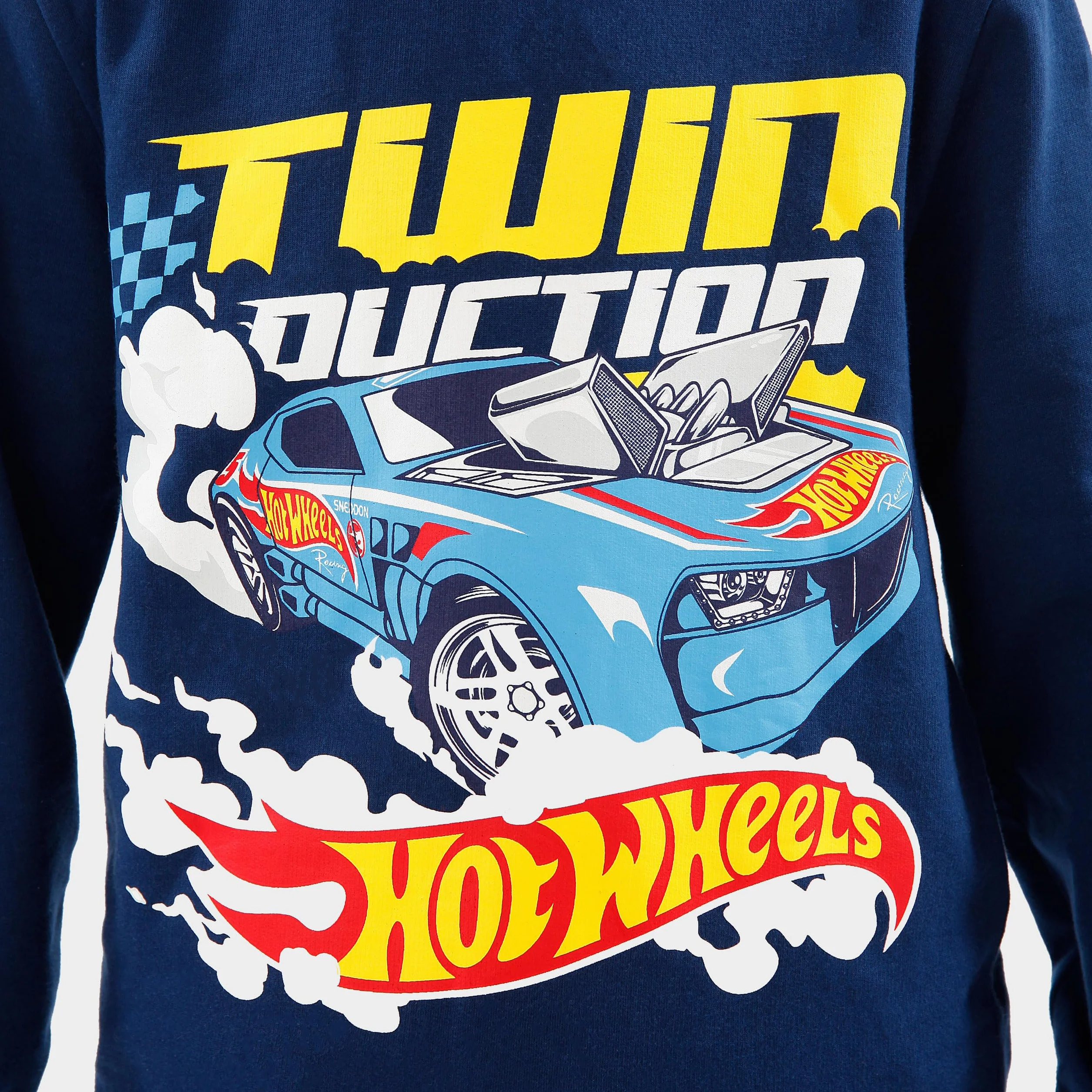 Hot Wheels Bluza | Bluza Chłopięca z Wyścigowym Samochodem | Bluzy Dla Chłopców z 100% Bawełny