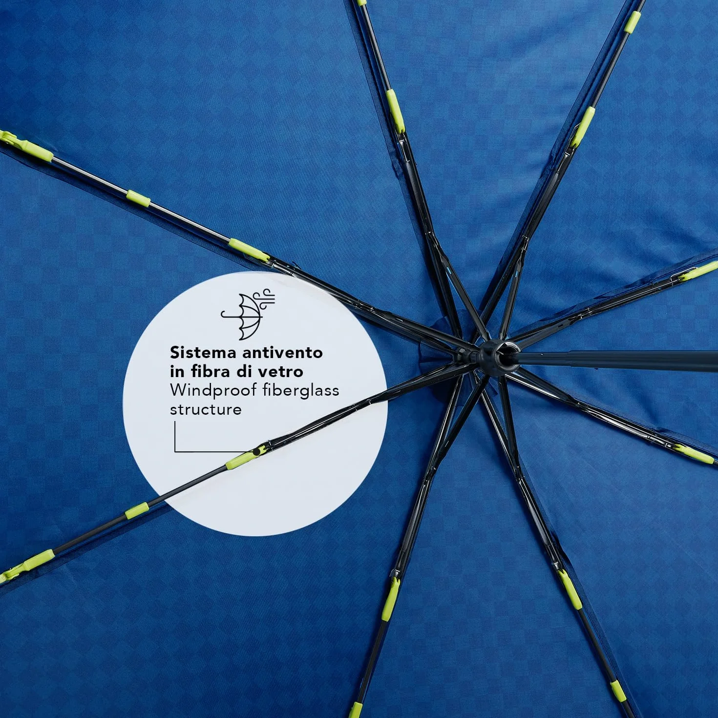 Składana Kompaktowa Parasolka dla Dzieci w Wieku 7+ Manualna - Mini Parasol Odblaskowymi Detalami Lekki Przenośny - Mały Kieszonkowy Wiatroodporny Parasol - Średnica 91 cm - Perletti (College)